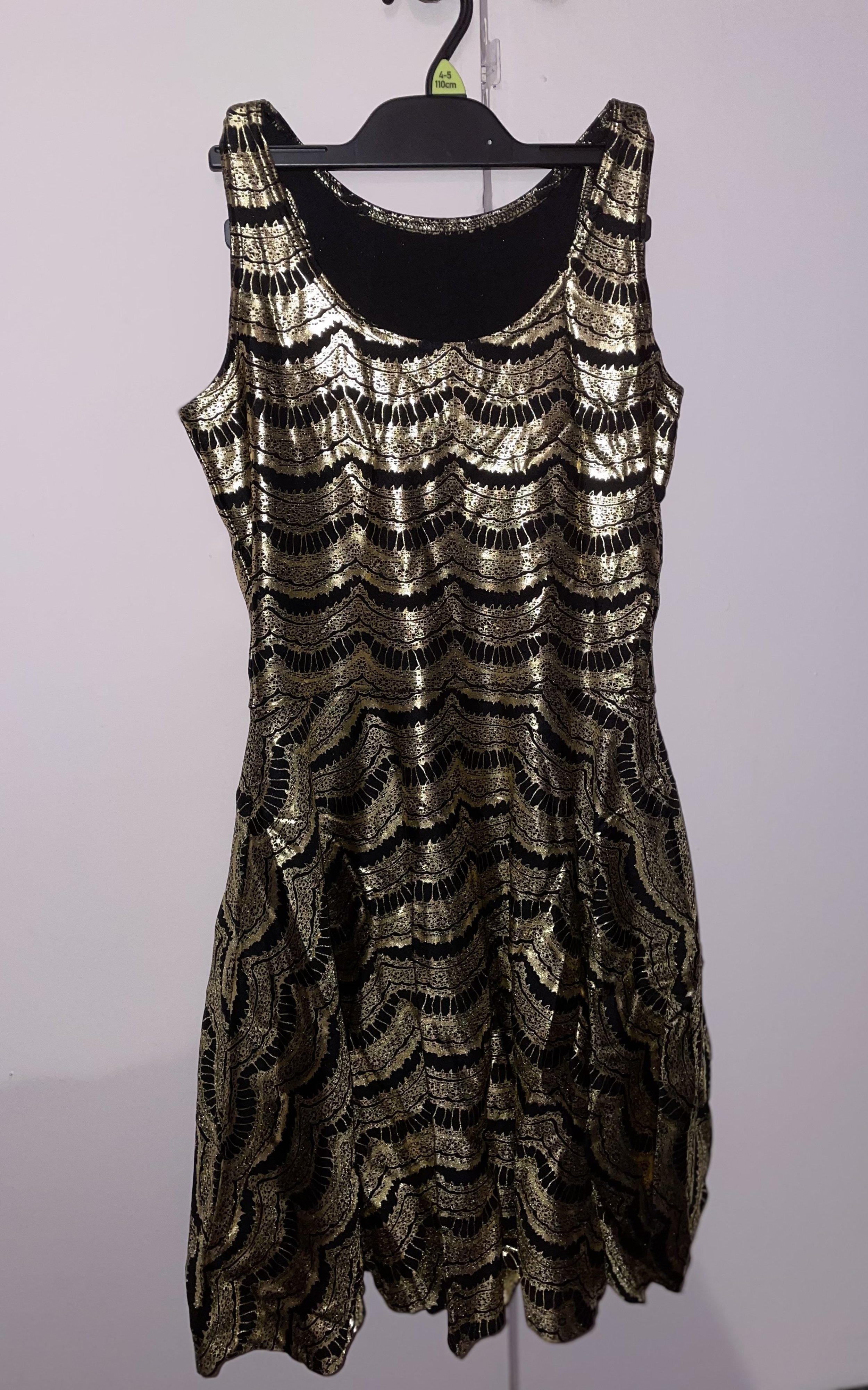 Black Milk Clothing - Lashes Gold Reversible Skater Dress