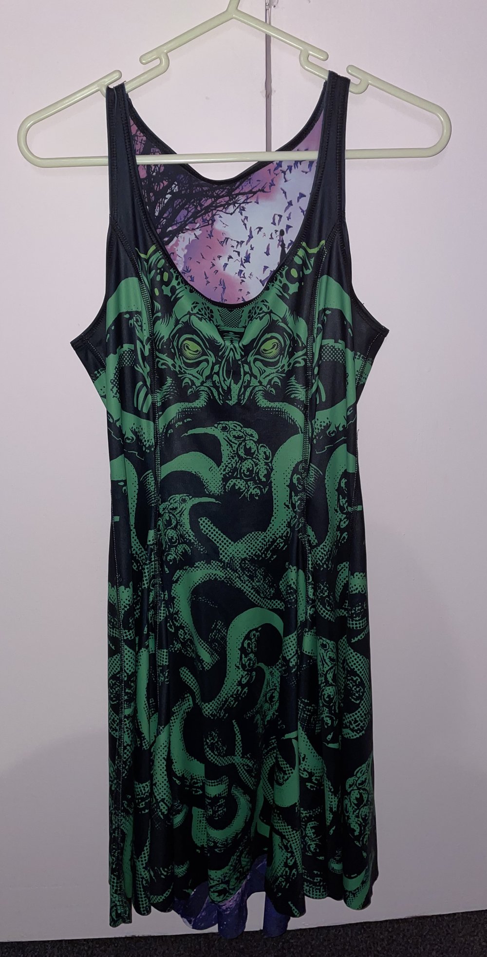 Black Milk Clothing - Cthulhu vs Haunted House Purple Inside Out Dress