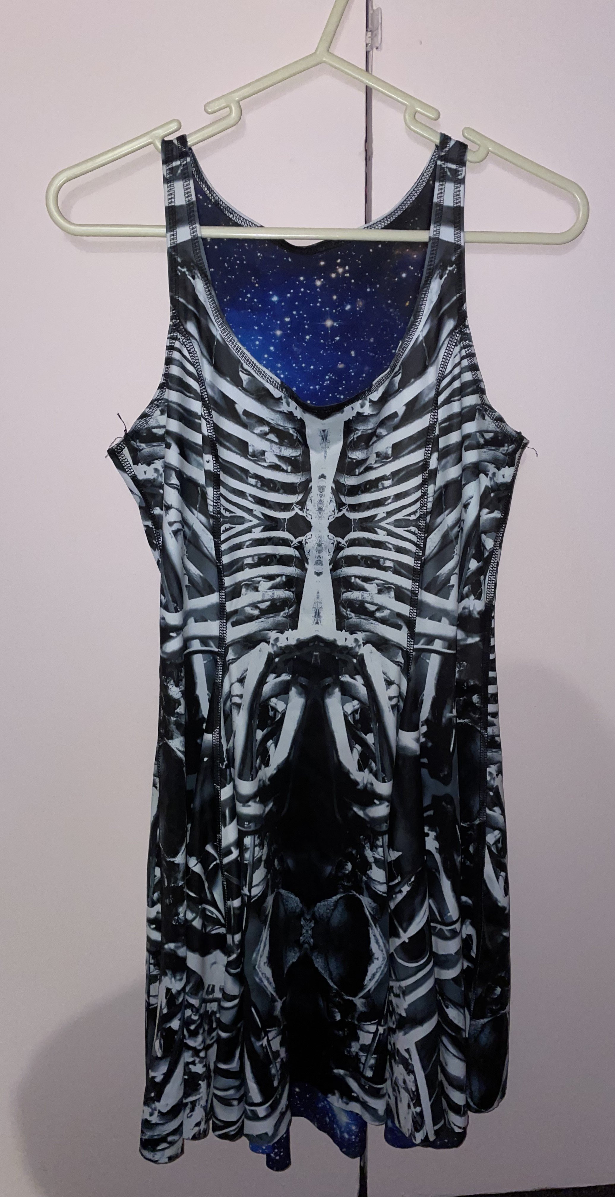 Black Milk Clothing - Bone Machine vs Galaxy Blue Inside Out Dress