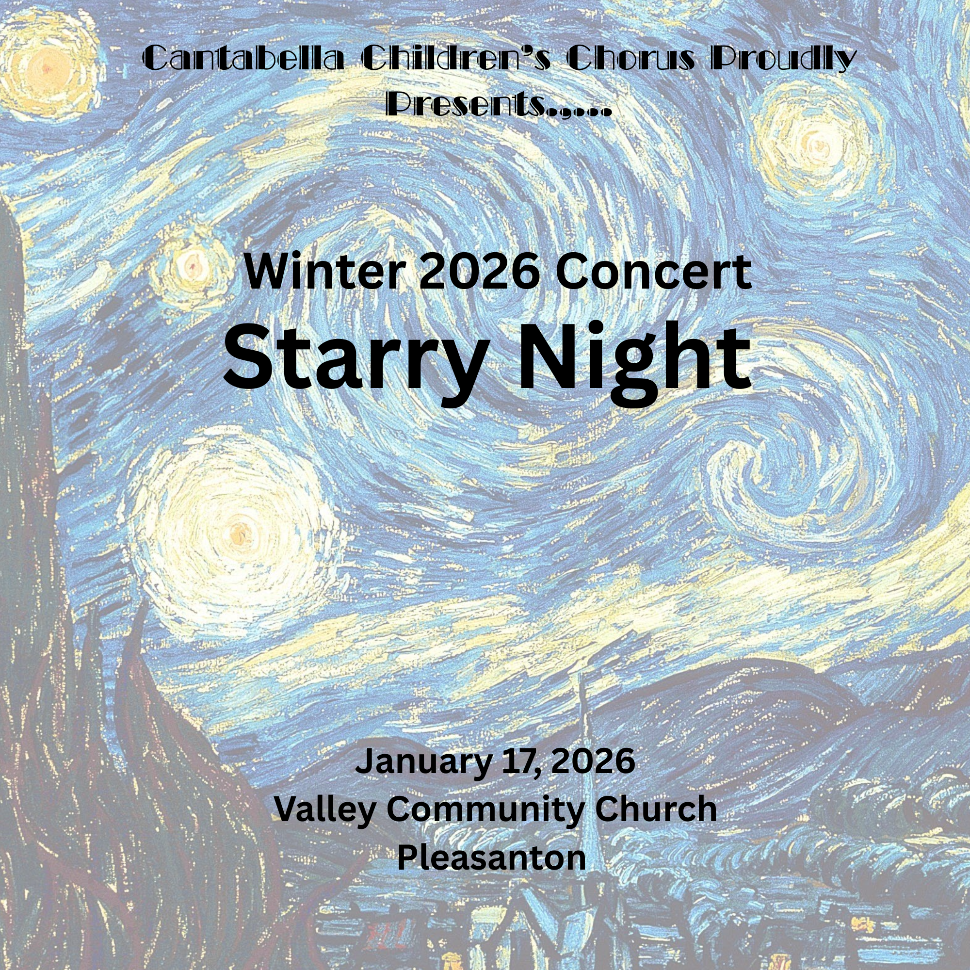 Winter Concert -- 1PM Starry Night