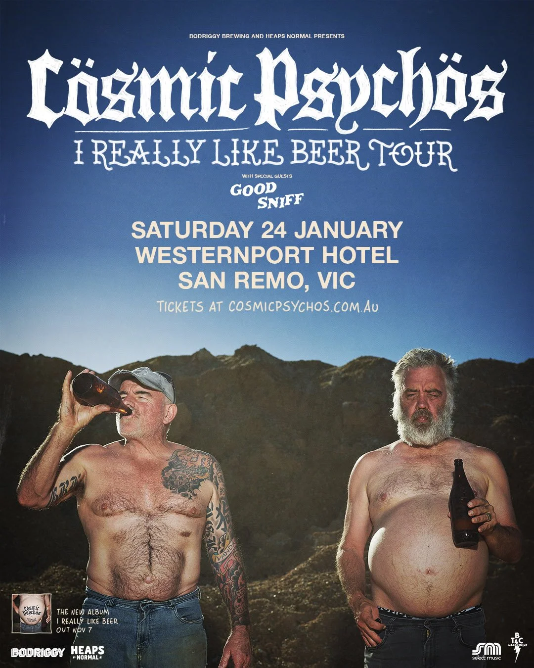 Cosmic psychos I really like beer tour poster