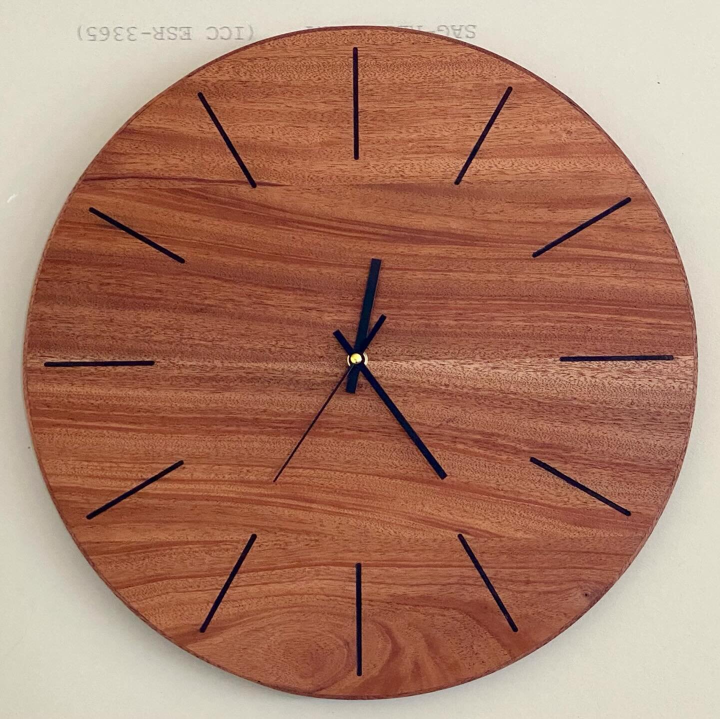 Built this beautiful 18&rdquo; mahogany clock. $150. DM if interested.