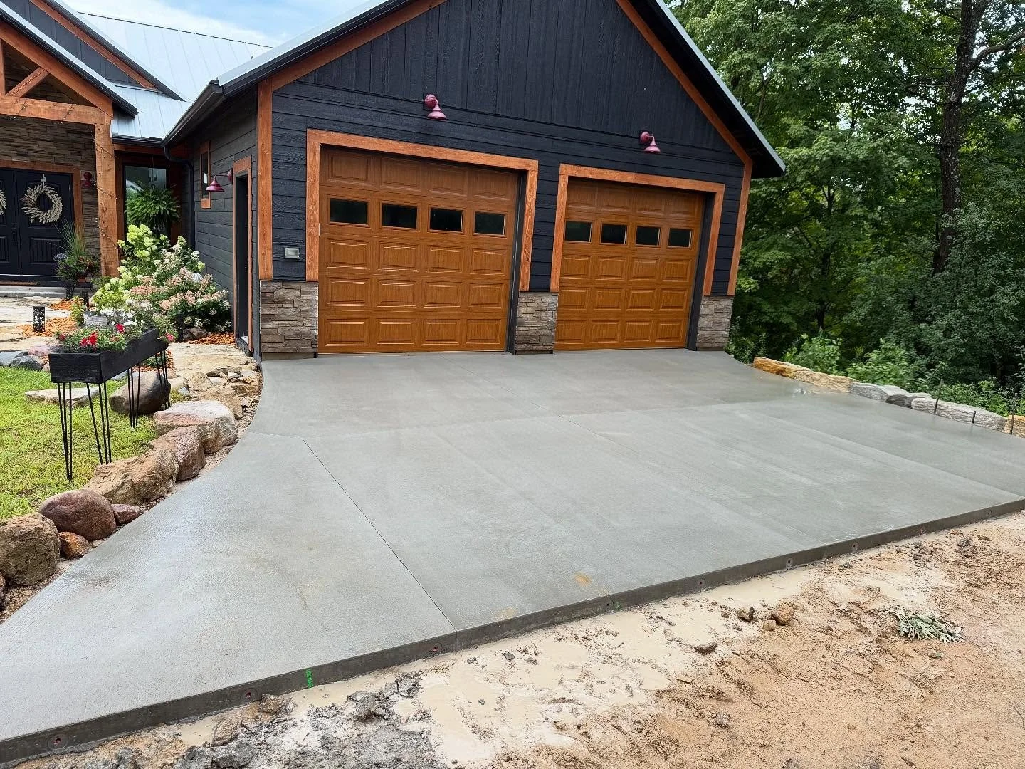 First section of this driveway done