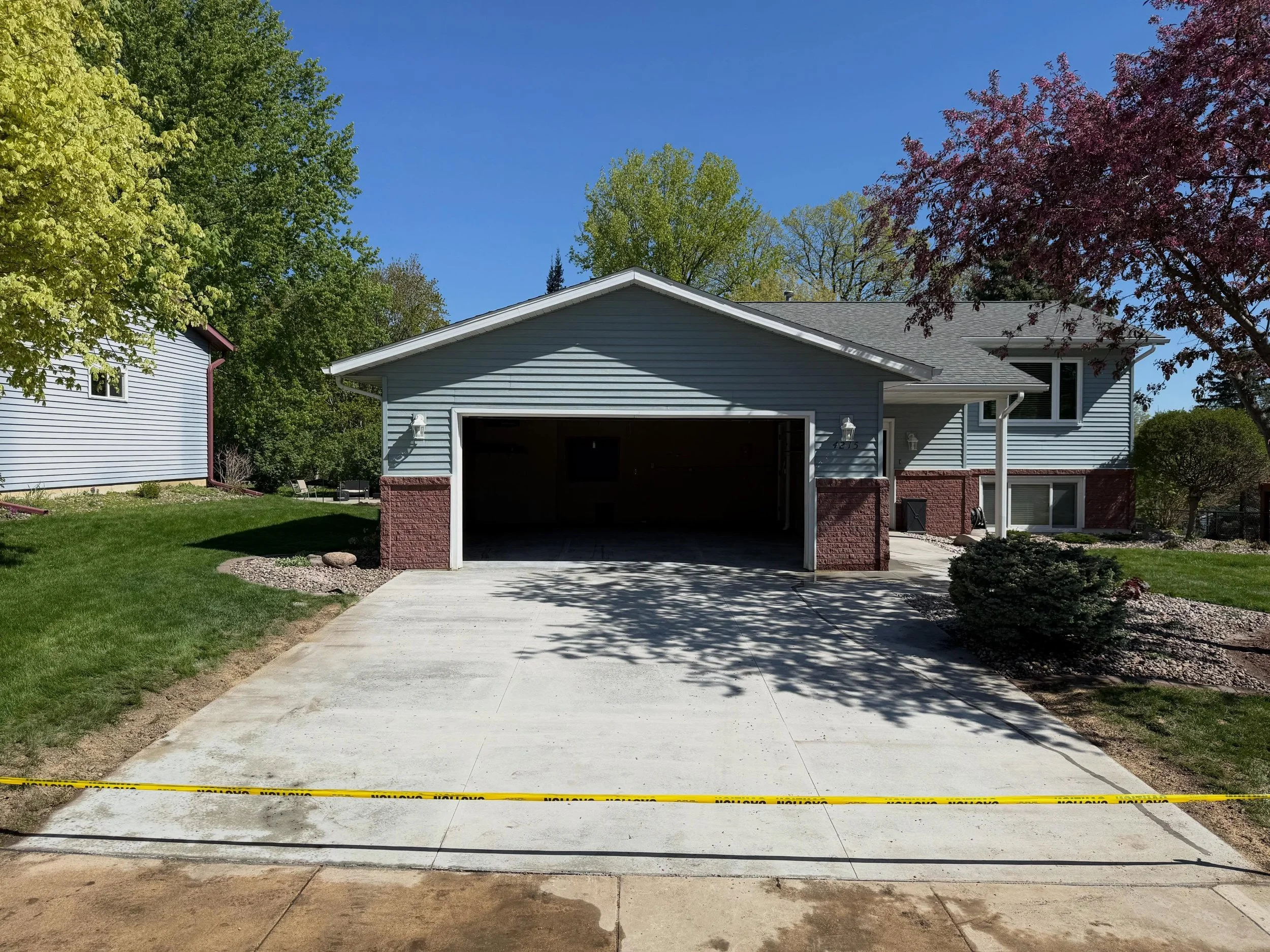 New garage floor, driveway, walkway, and patio! ✔️