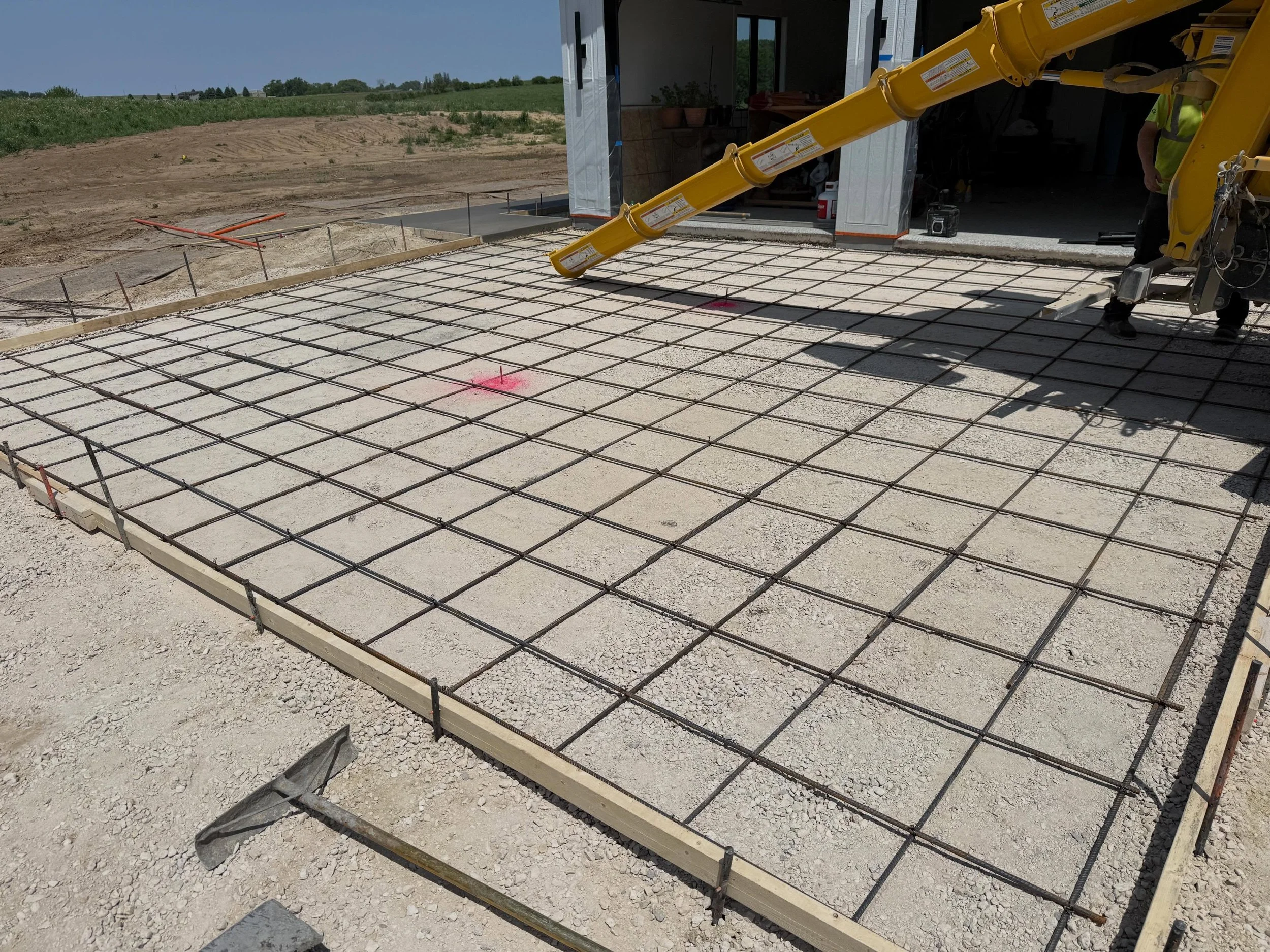 The owner wanted 5&rdquo; thick with #4 rebar 18&rdquo; O.C. On this one. 💪🏼