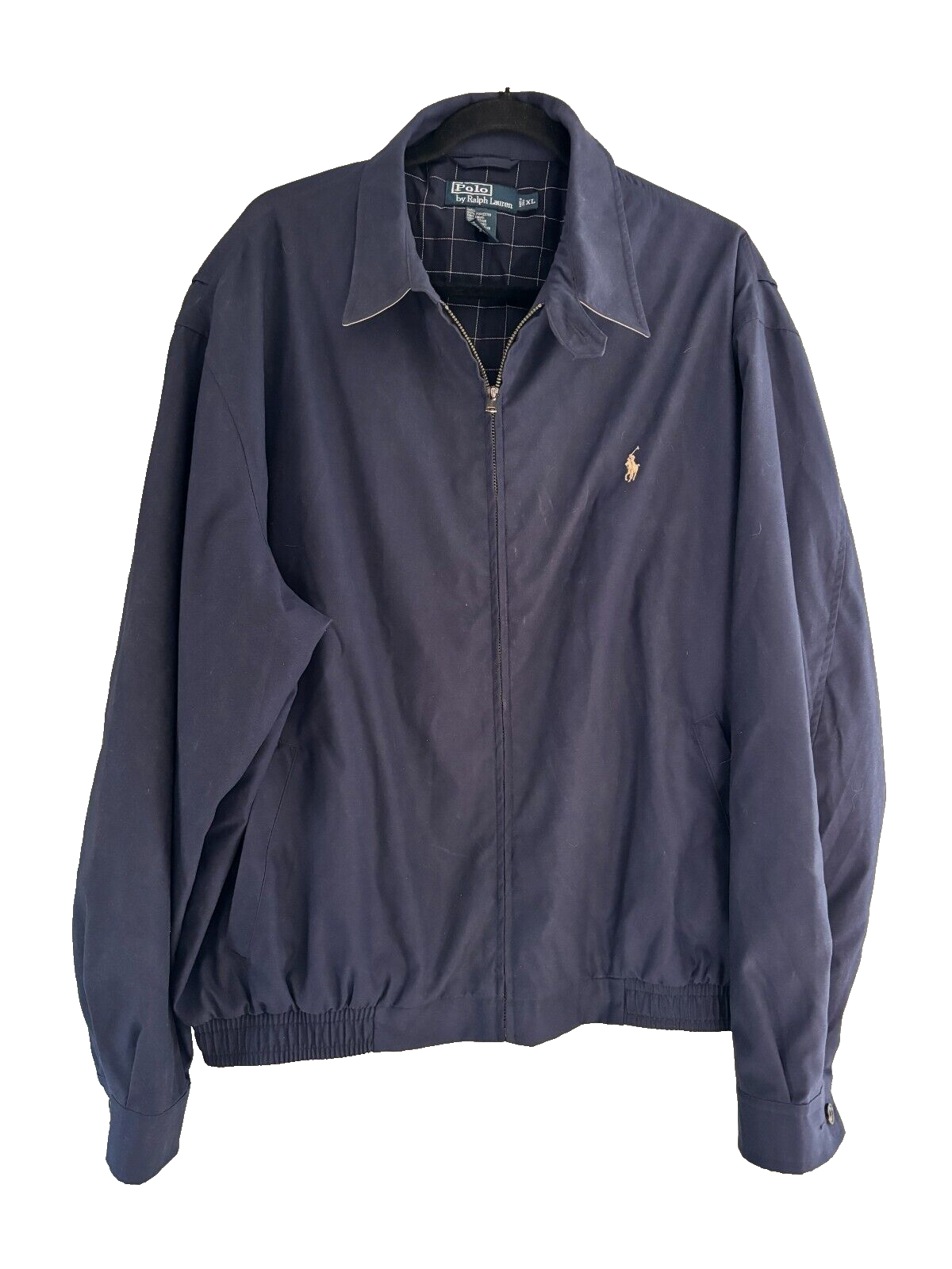 Polo by Ralph Lauren Mens Blue Lightweight Windbreaker Jacket Size XL