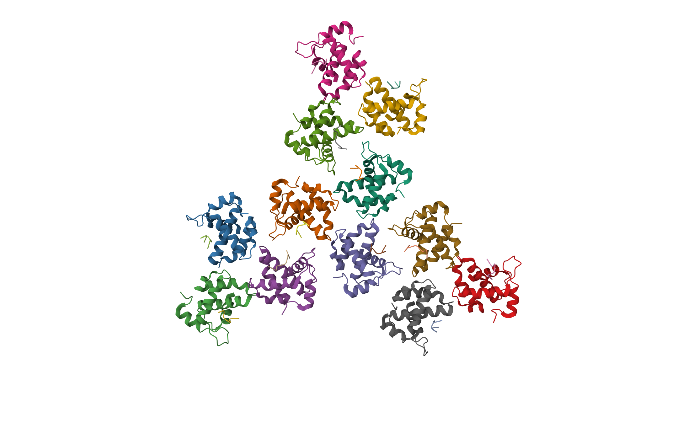Mature HIV-1 matrix from MA-SP1 cleavage mutant · PDB: 9H1P · 2024 