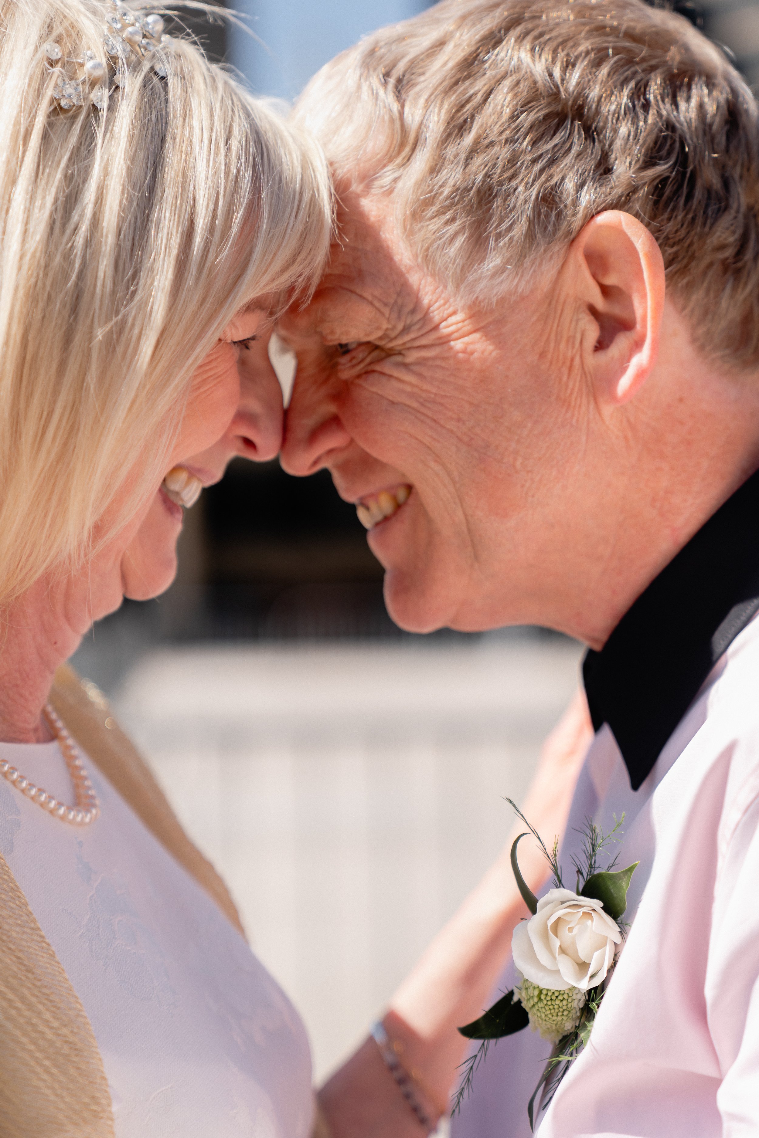 Toronto elopement photographer capturing intimate older couple wedding