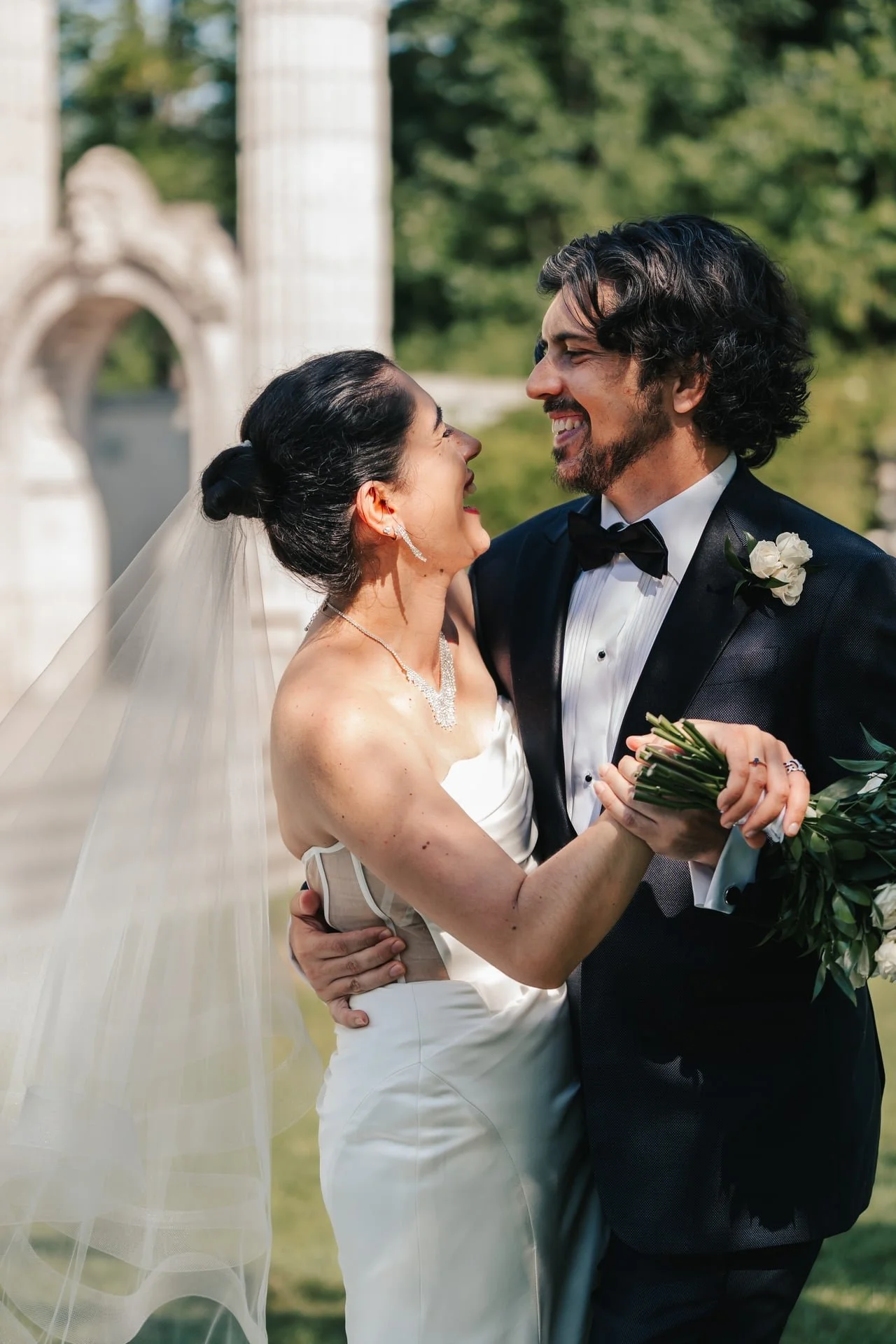 guild-park-wedding-toronto-couple-embrace-ruins.jpg