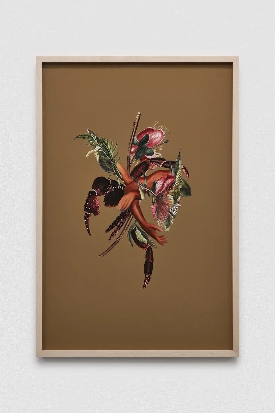 Framed Mixed-Media Collage