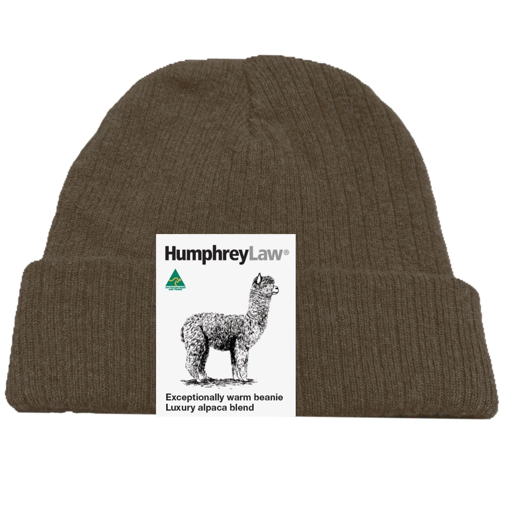 Alpaca Beanie - Coffee