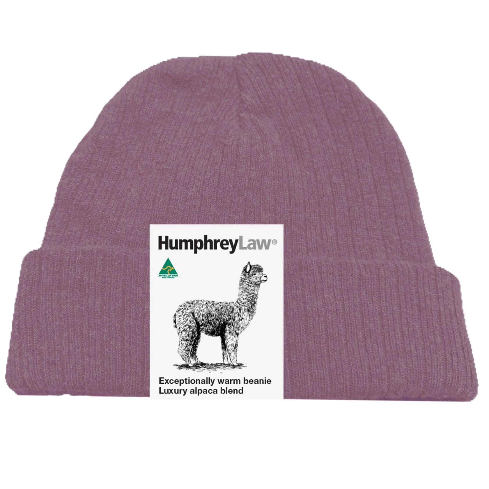 Alpaca Beanie - Old Rose