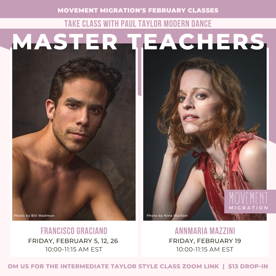 Master Classes with Paul Taylor Modern Dance Maser Teachers