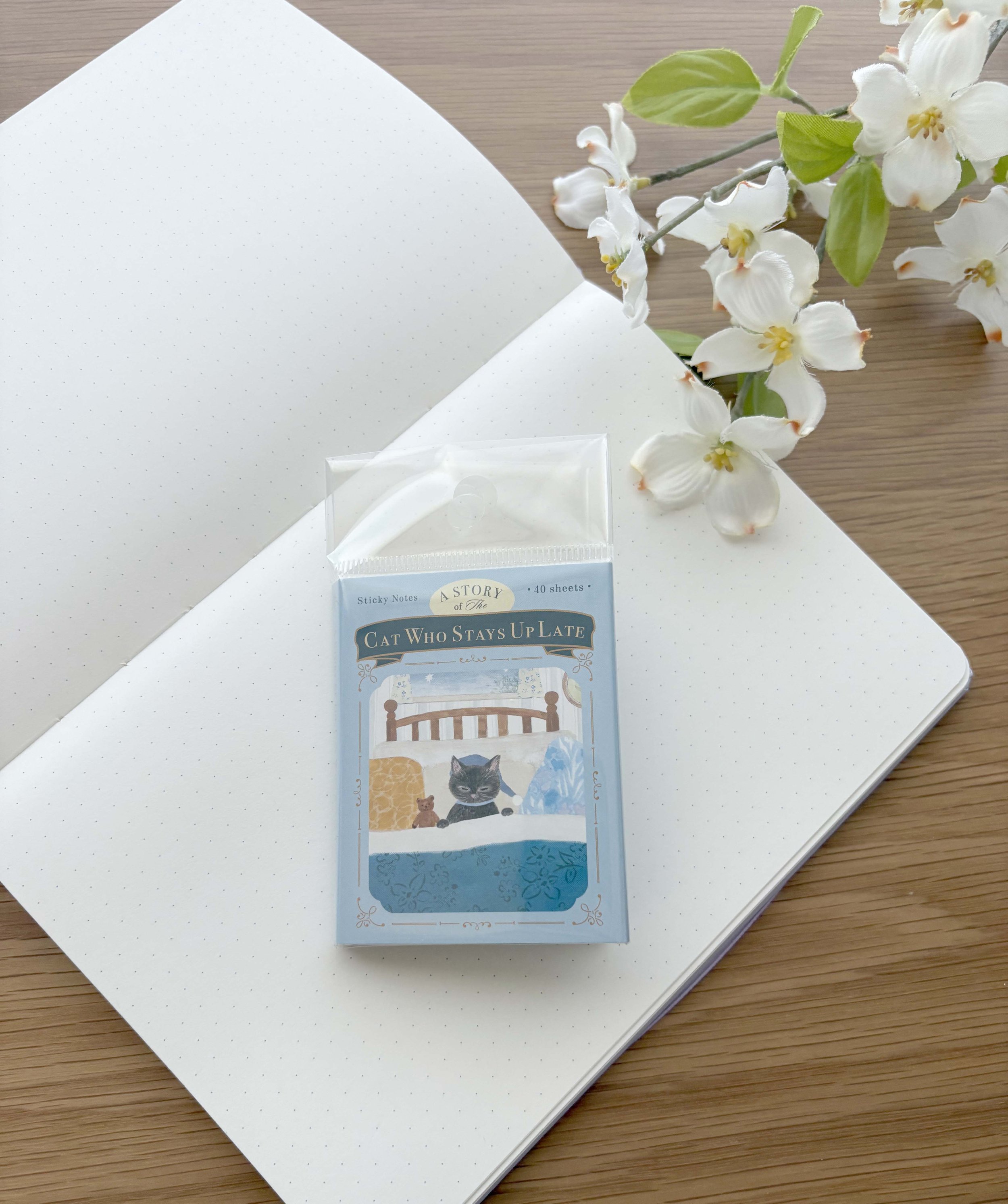 NEW Sticky Notes Book - Night Cat