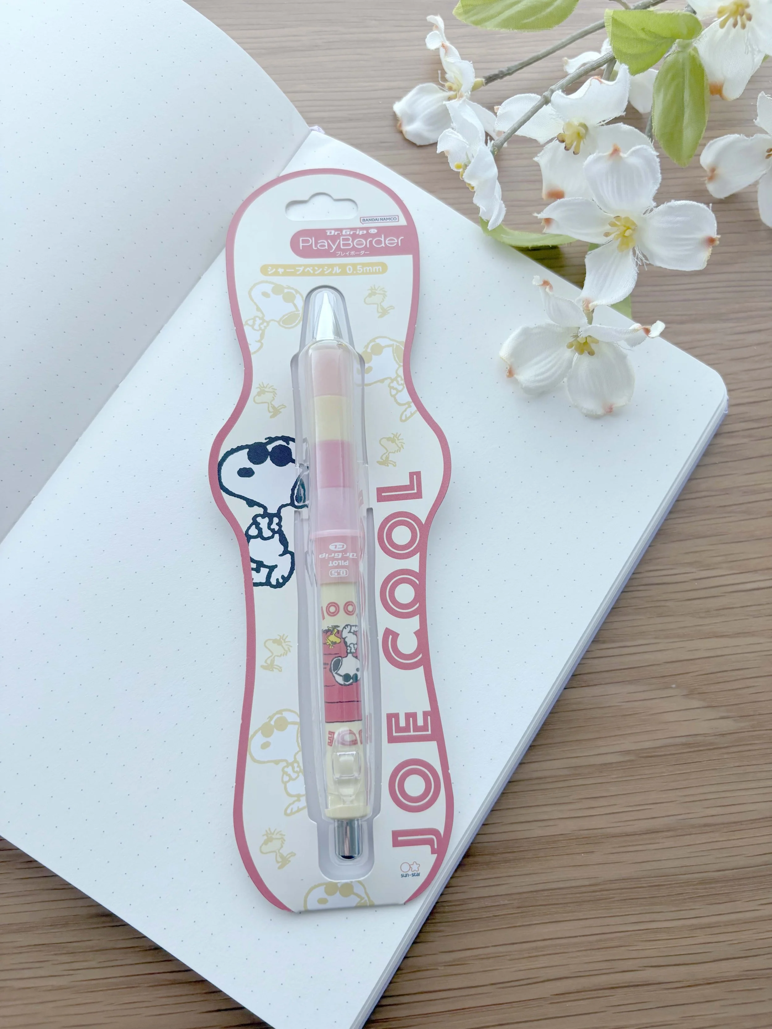 NEW Dr. Grip Play Border Mechanical Pencil - Snoopy and Woodstock - Joe Cool - 0.5mm