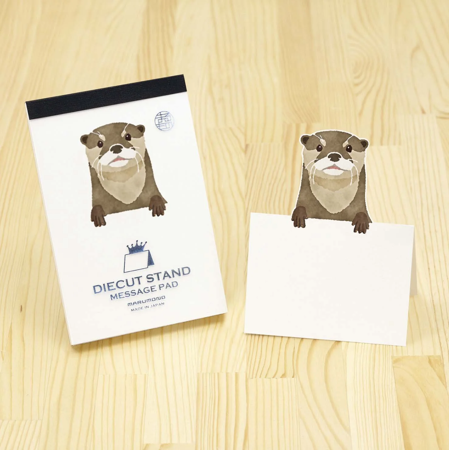 NEW Notepad - Die-cut Stand Message Memo - Otter