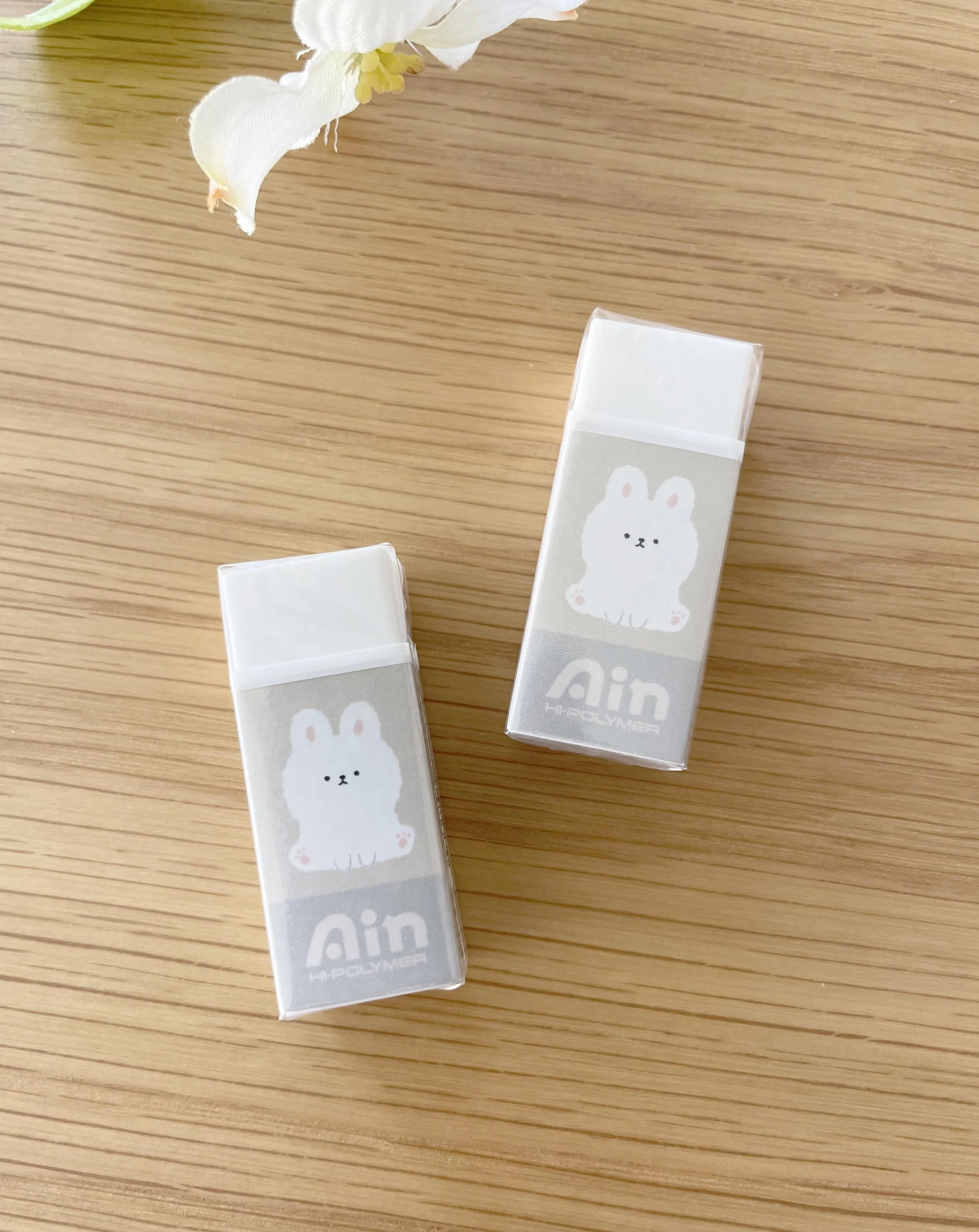 Eraser - AIN mini eraser - Rabbit and Hamster