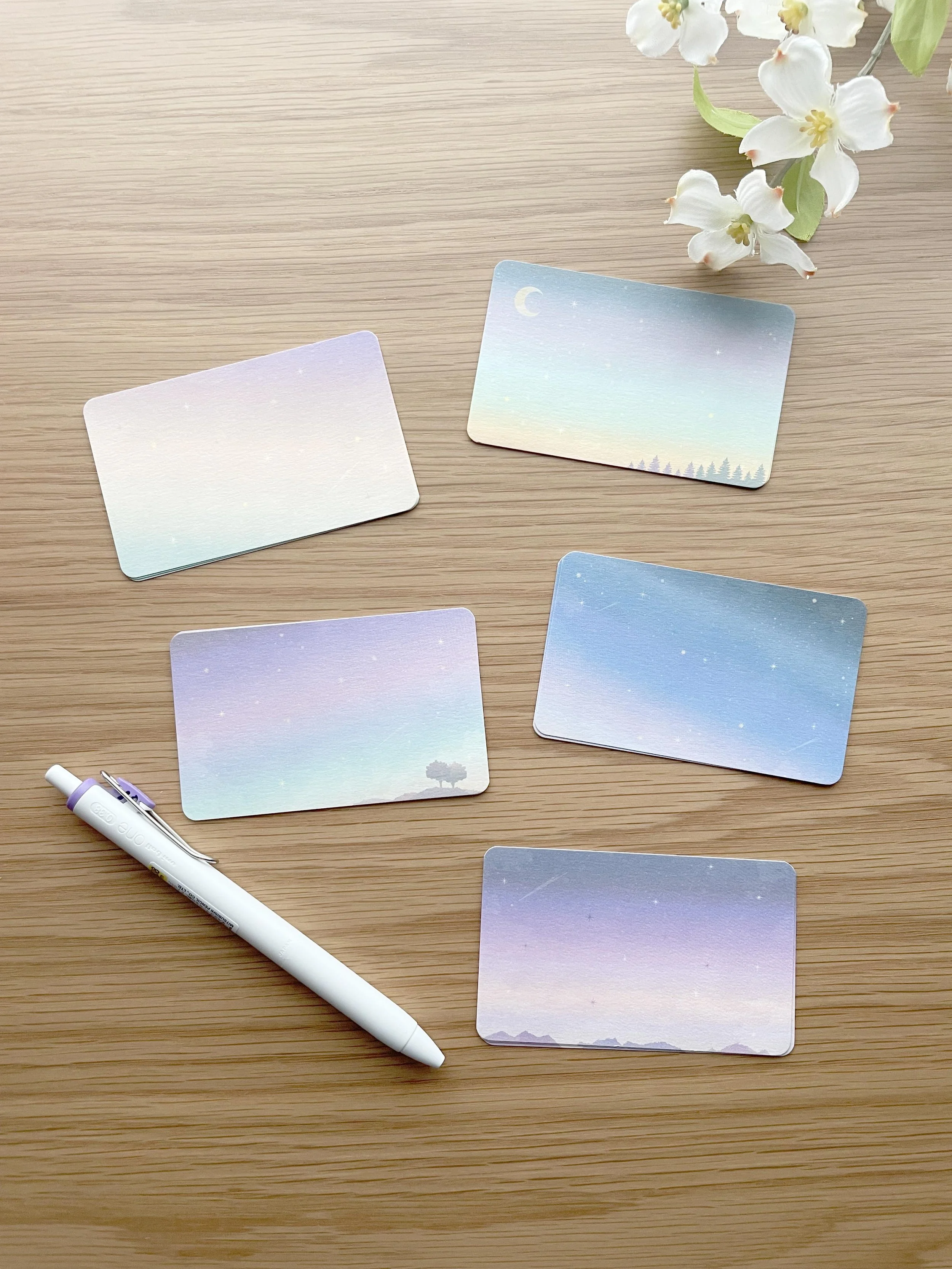 Message Card Set - Night Sky