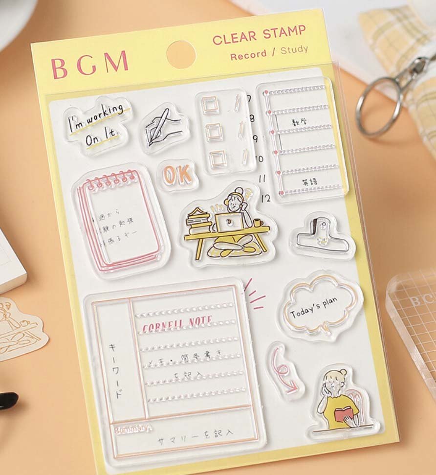 Restocked BGM Monthly Calendar Set - Clear Journal Stamp Set — La