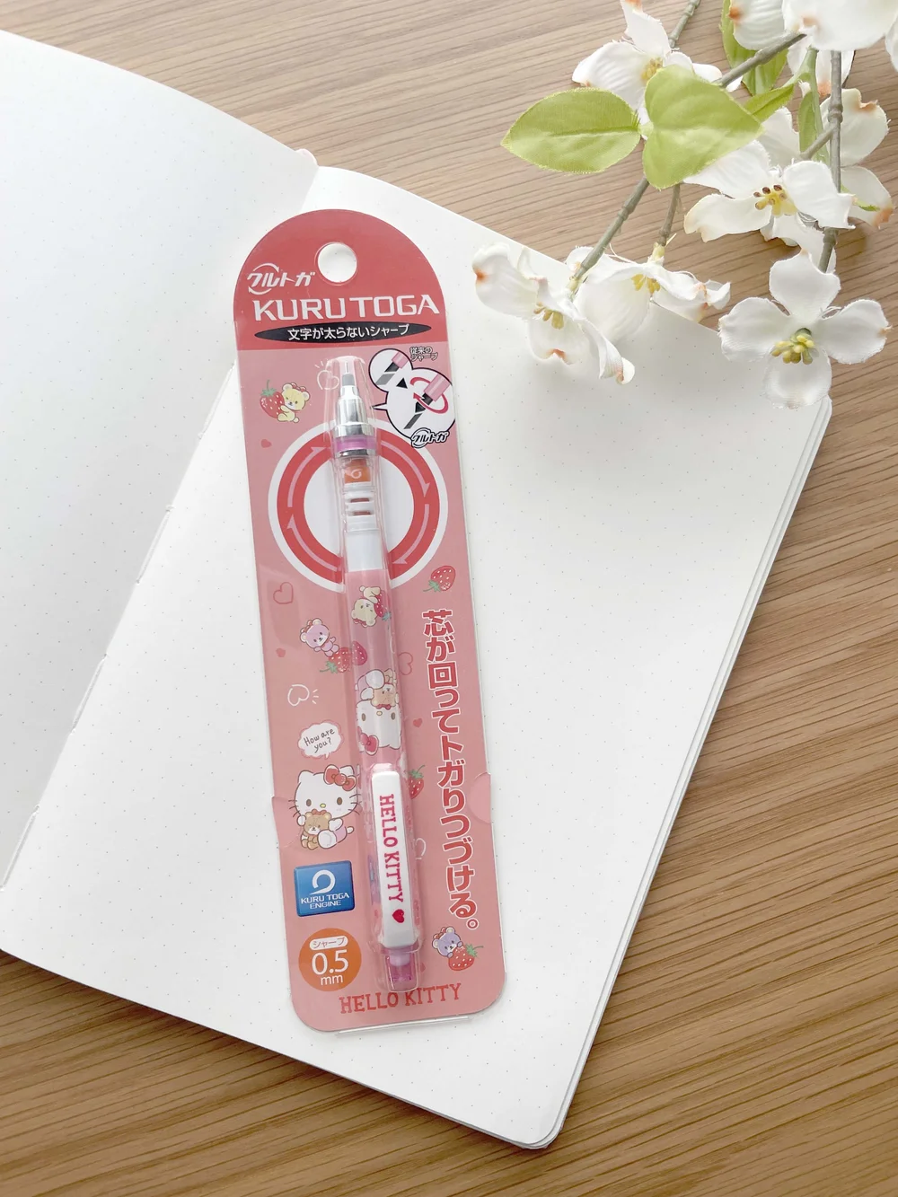 Cartoon Platinum Hello Kitty Fountain Pen Sanrio Hello Kitty Kuru Toga  Mechanical Pencil Strawberry — La Petite