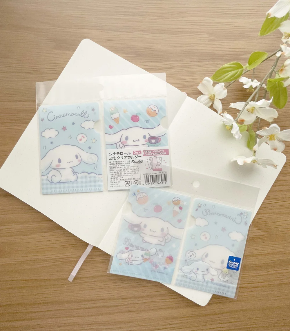 Sanrio Puchi Clear Card Holder Set - Cinnamoroll La Petite Cute Shop Sanrio Puchi Clear Card Holder Set - Cinnamoroll La Petite Cute Shop