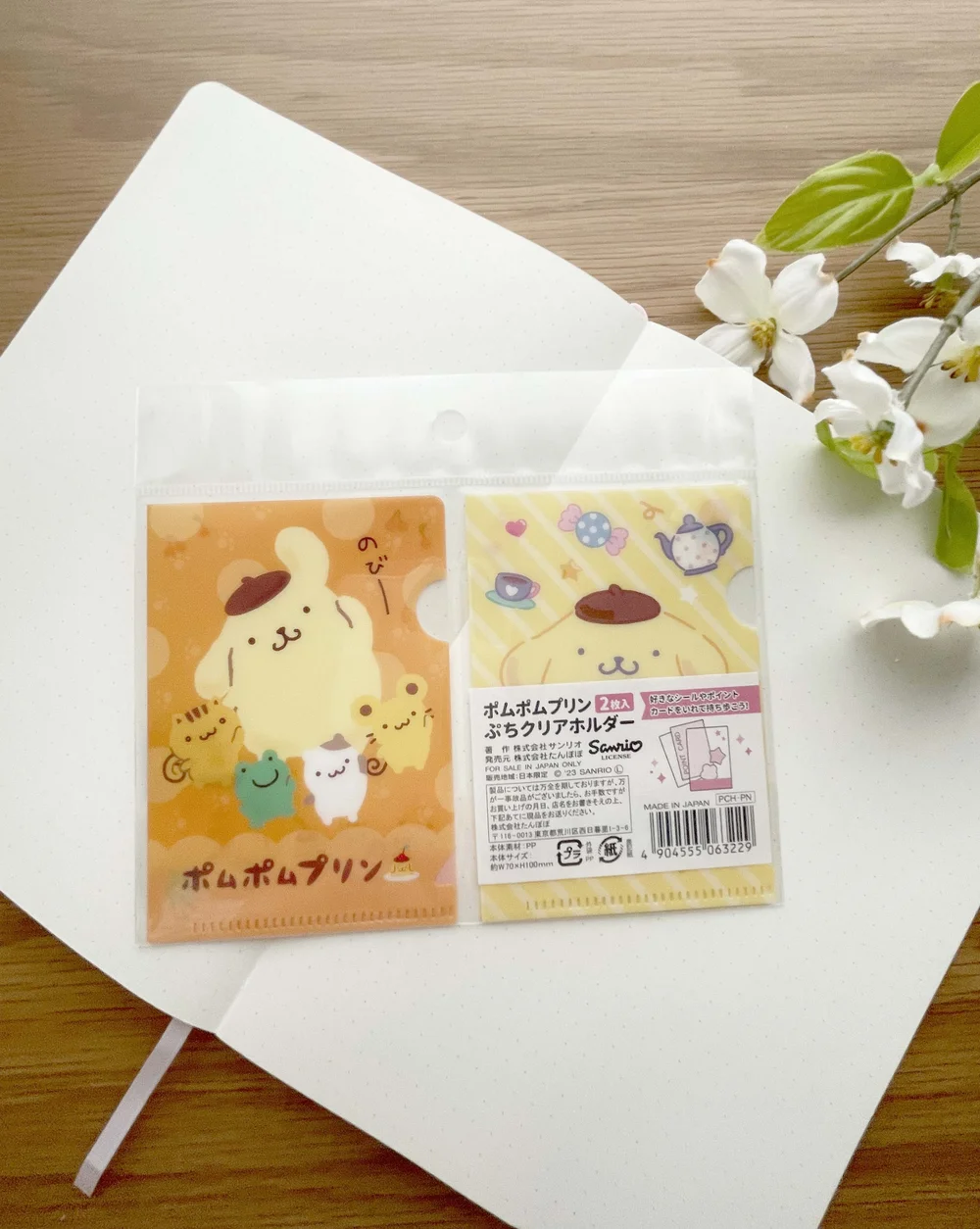 Sanrio Puchi Clear Holder Set - Pom Pom Purin La Petite Cute Shop Sanrio Puchi Clear Holder Set - Pom Pom Purin La Petite Cute Shop