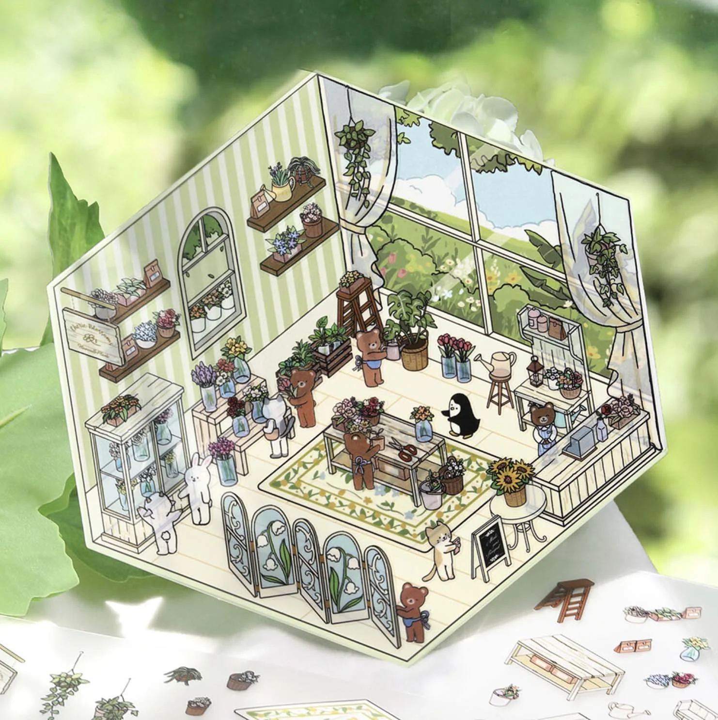  NEW 2.5D Diorama Scene Stickers 