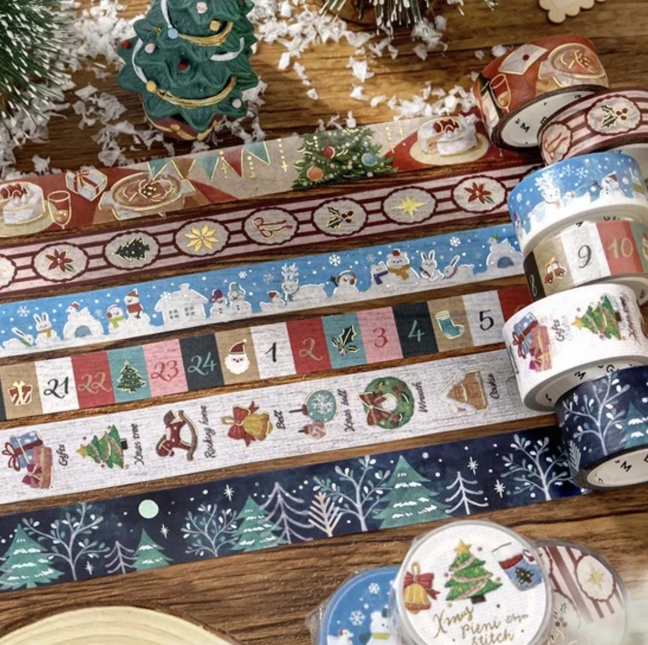  NEW BGM Xmas Limited Washi Tapes 