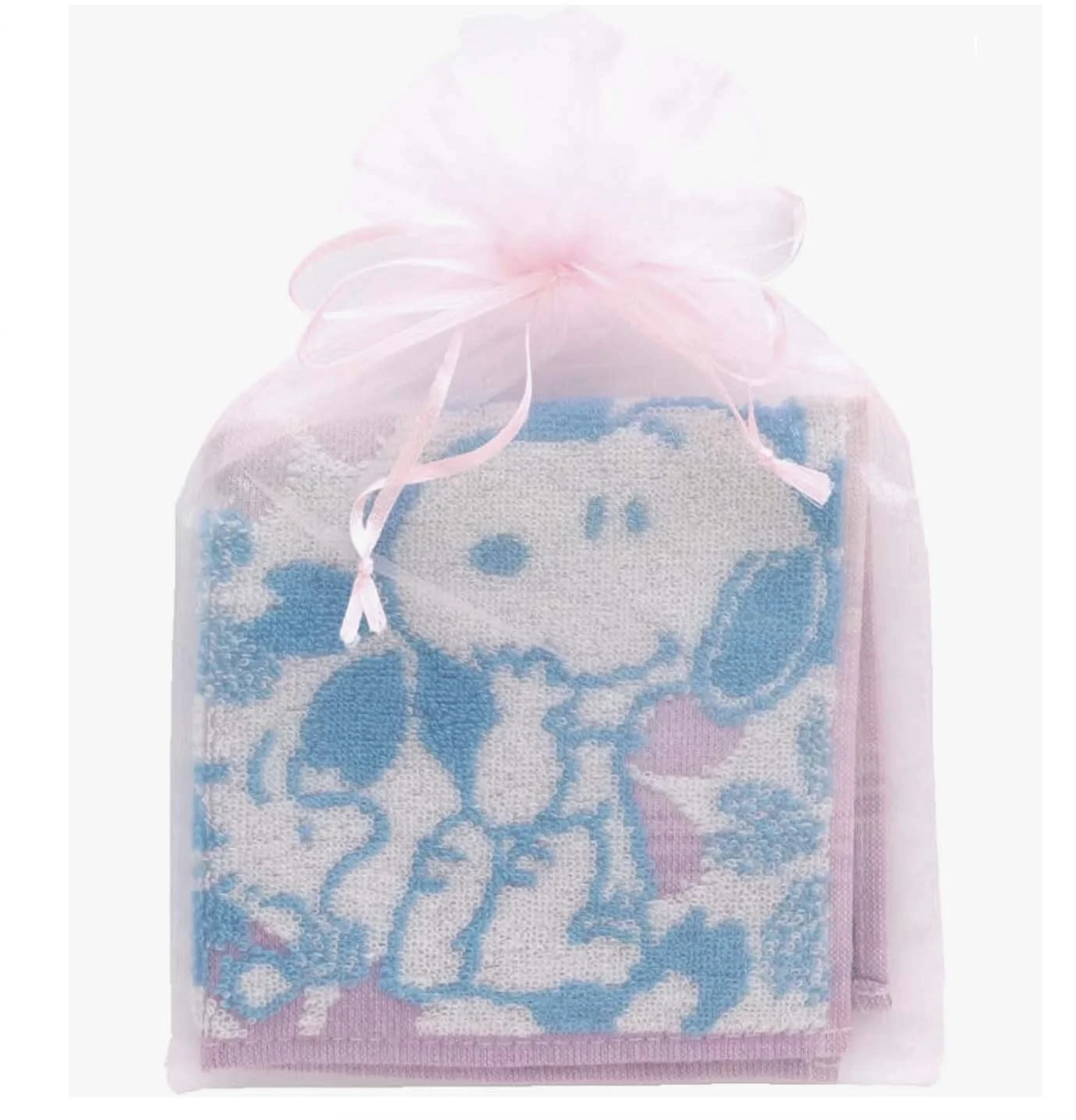 NEW Petite Cotton towel - Snoopy - Cherry Blossom - Blue / Pink