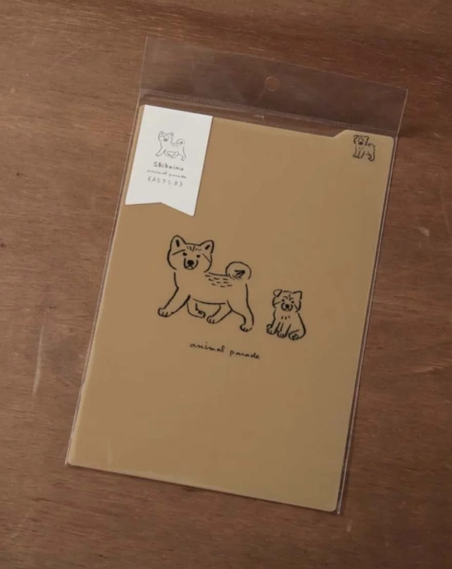 NEW A5 Size Planner Under Layer Transparent Board - Shitajiki - Shiba Inu Dog by Ryoji Nakajima