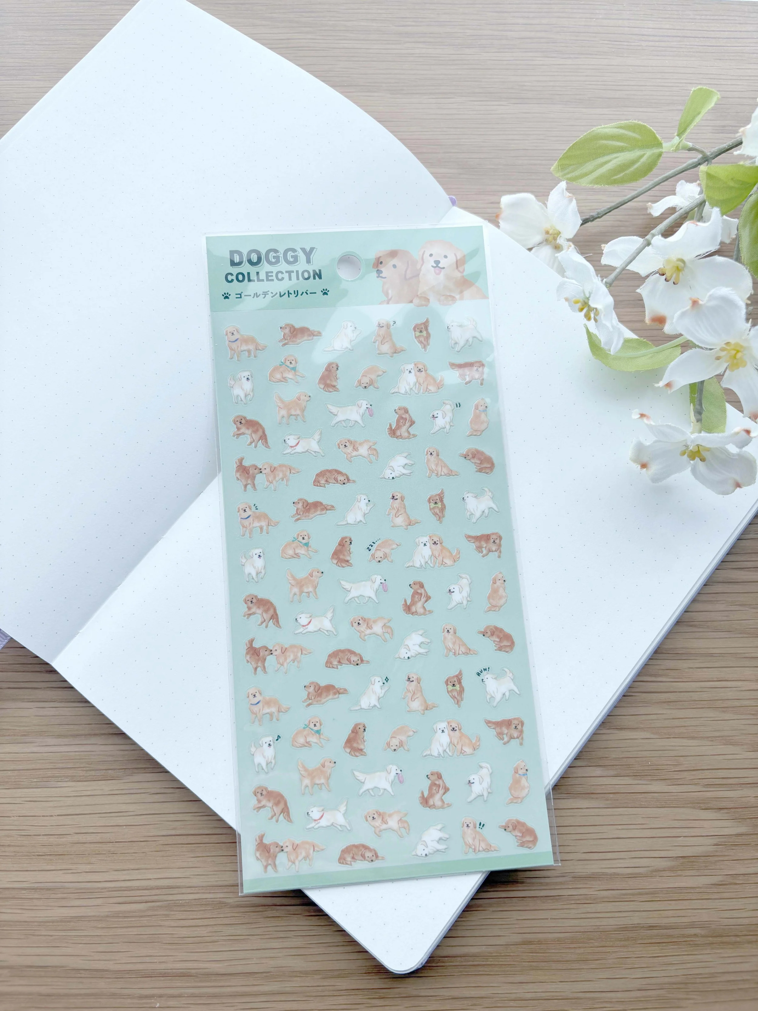 NEW Clear Mindwave Sticker - Semi-Transparent - Doggy Collection - Golden Retriever Dog