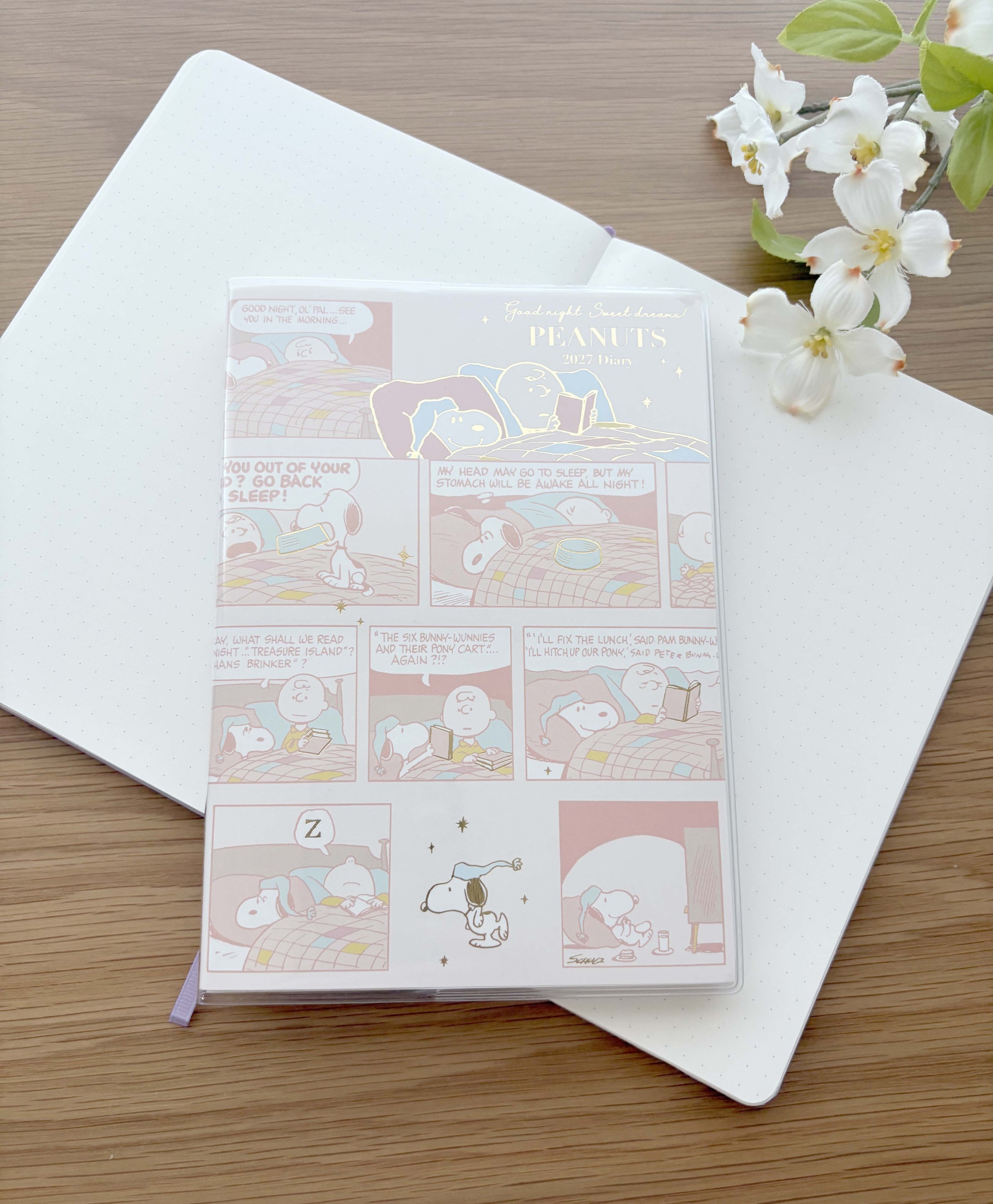 NEW 2027 B6 Snoopy - Diary Planner / Calendar - Comic Design Pink