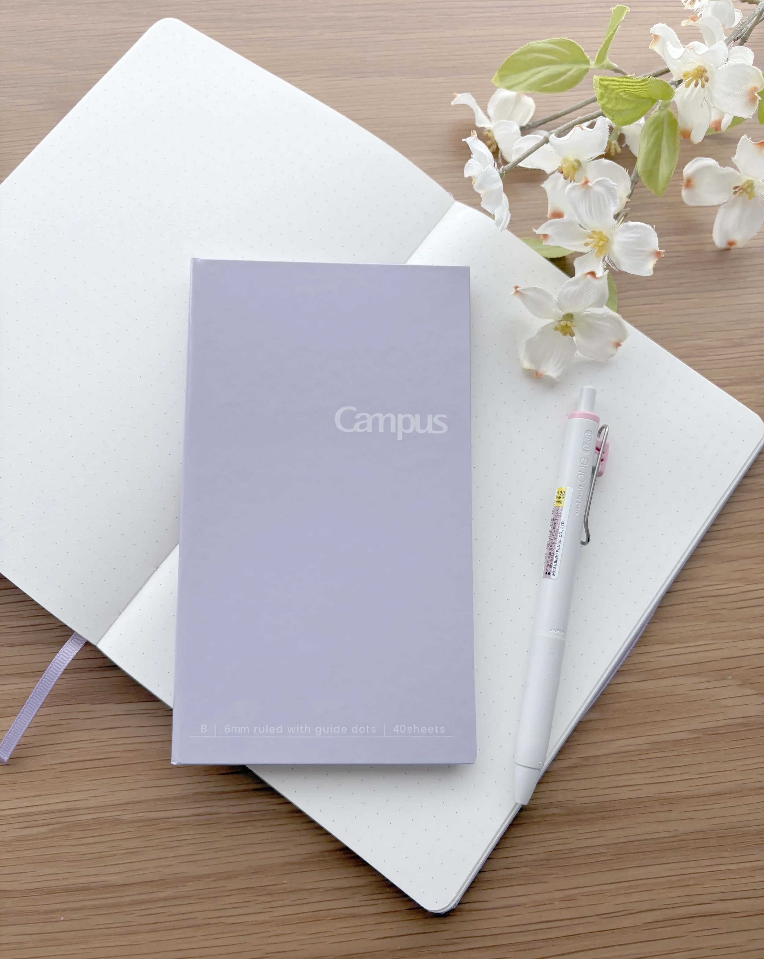 NEW B5 Slim Campus Pocket Notebook - Hardcover - Lavender Purple