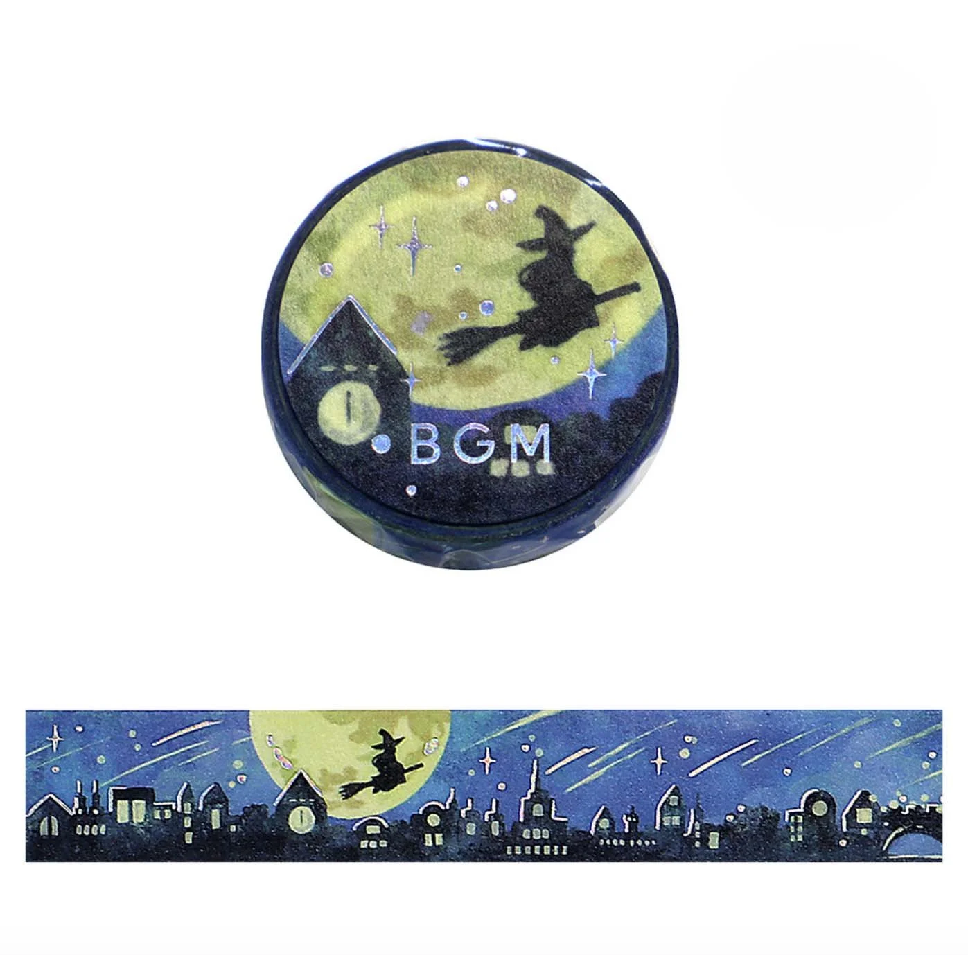 NEW BGM Washi Tape -15 mm - The Witch's Town - Hologram Foil