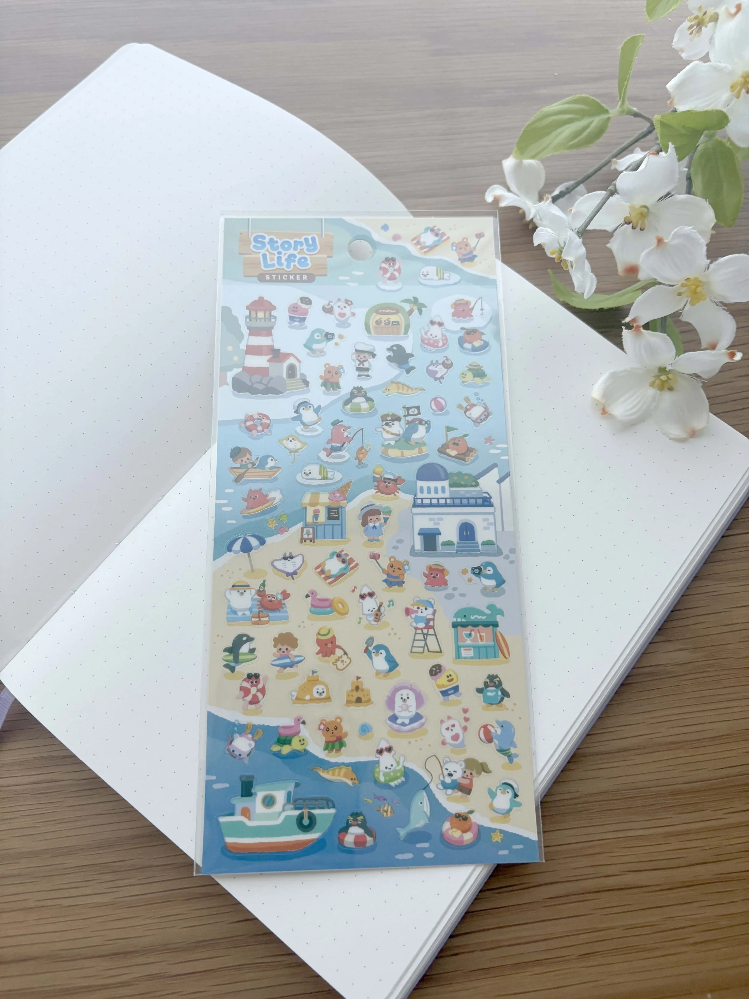 NEW Clear Planner Sticker - Story Life - Sea Life
