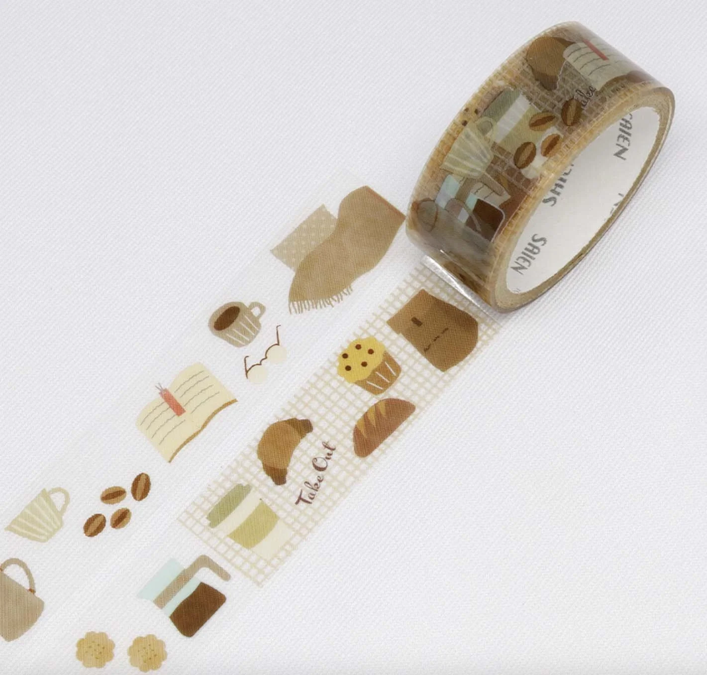 NEW Saien Clear PET Tape - 15mm - Coffee Time Cafe