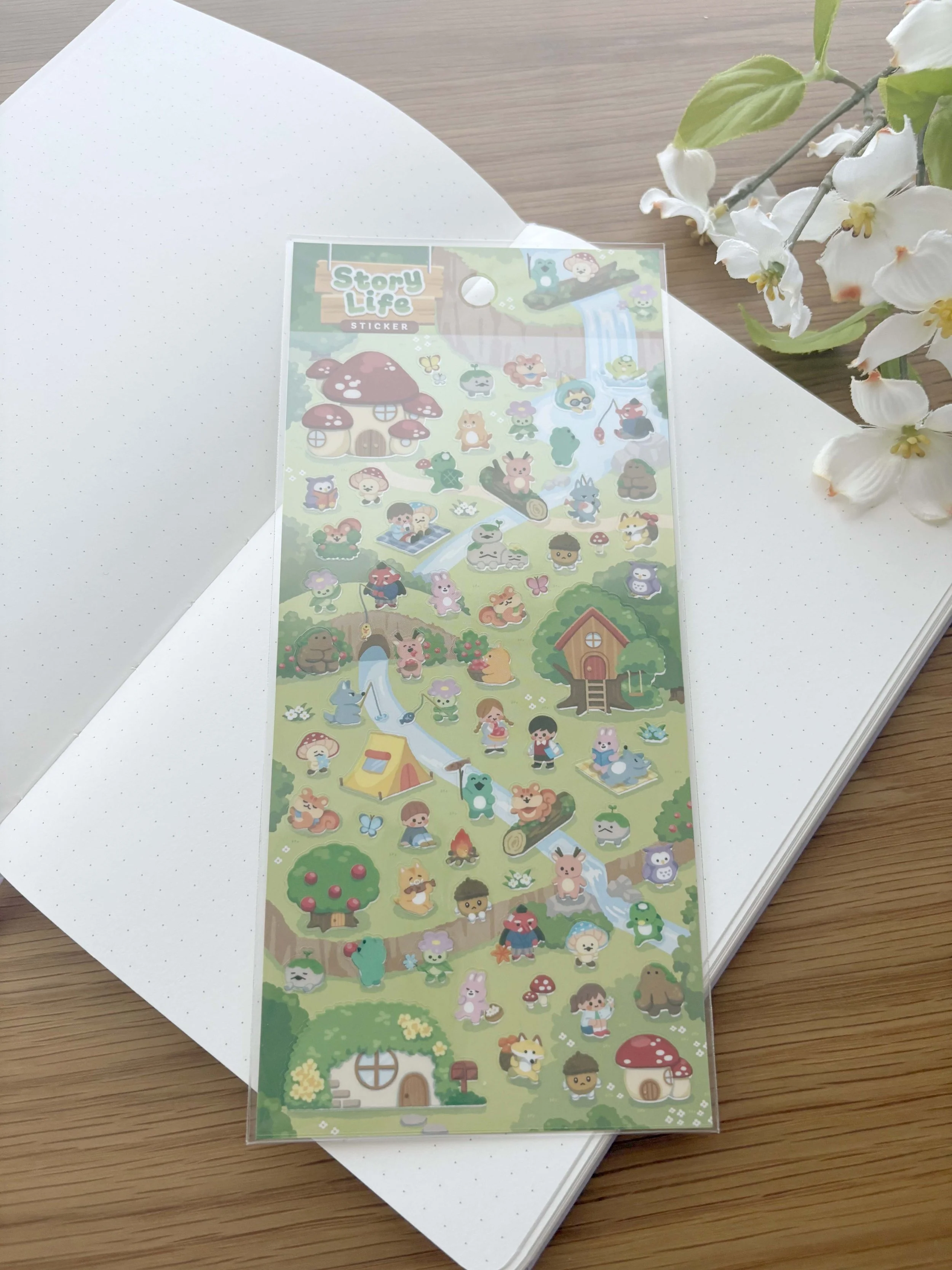 NEW Clear Planner Sticker - Story Life - Village Day
