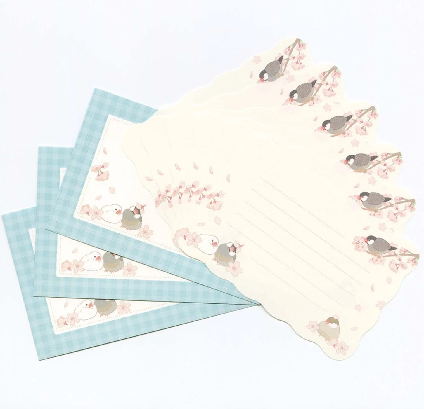 NEW Spring Sakura Flower Birds Letter Set Pack - Half Size