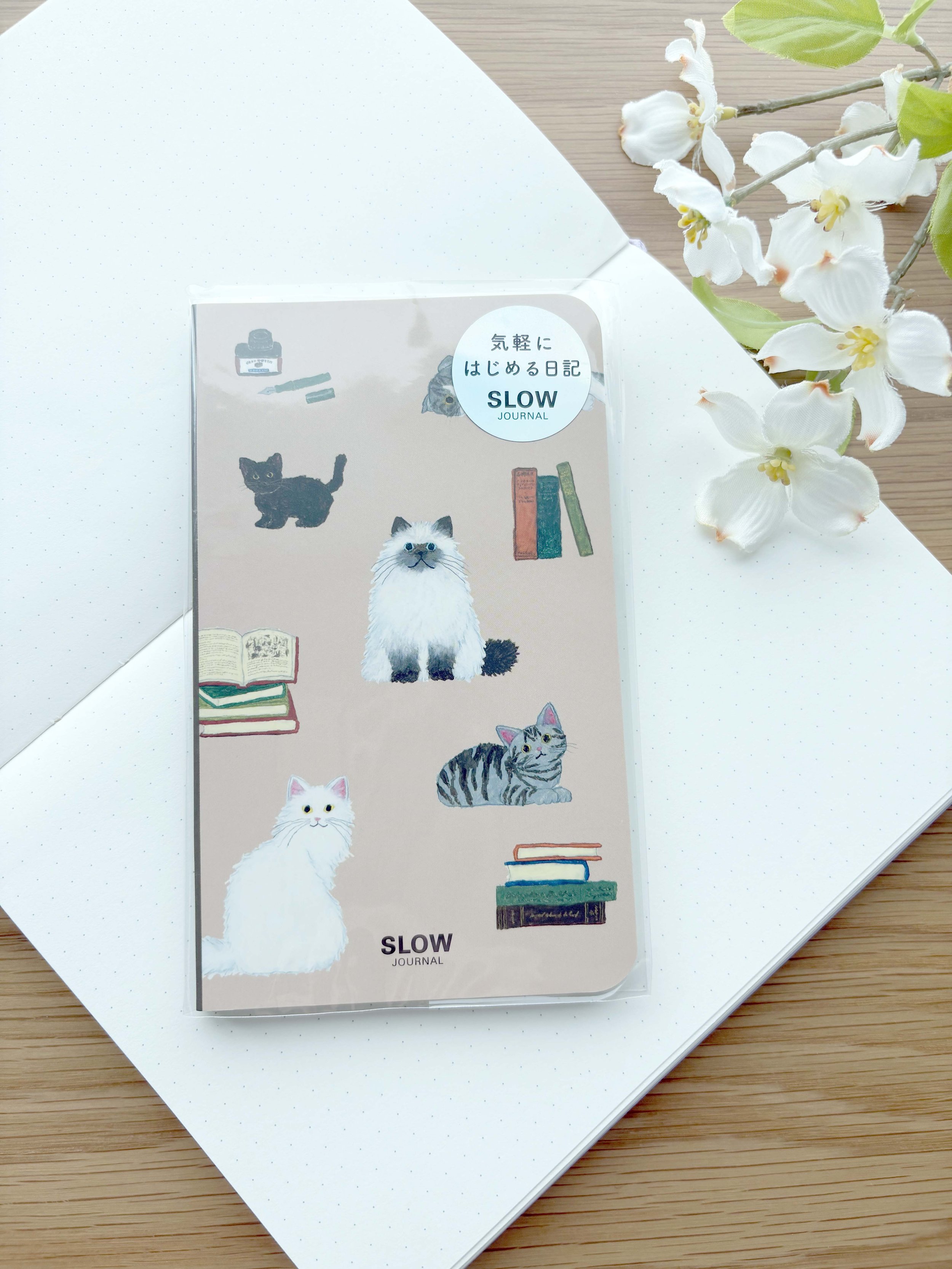 A6 Slim Size SLOW Journal / Diary - Yusukue Yonezu  - Variety of Cats