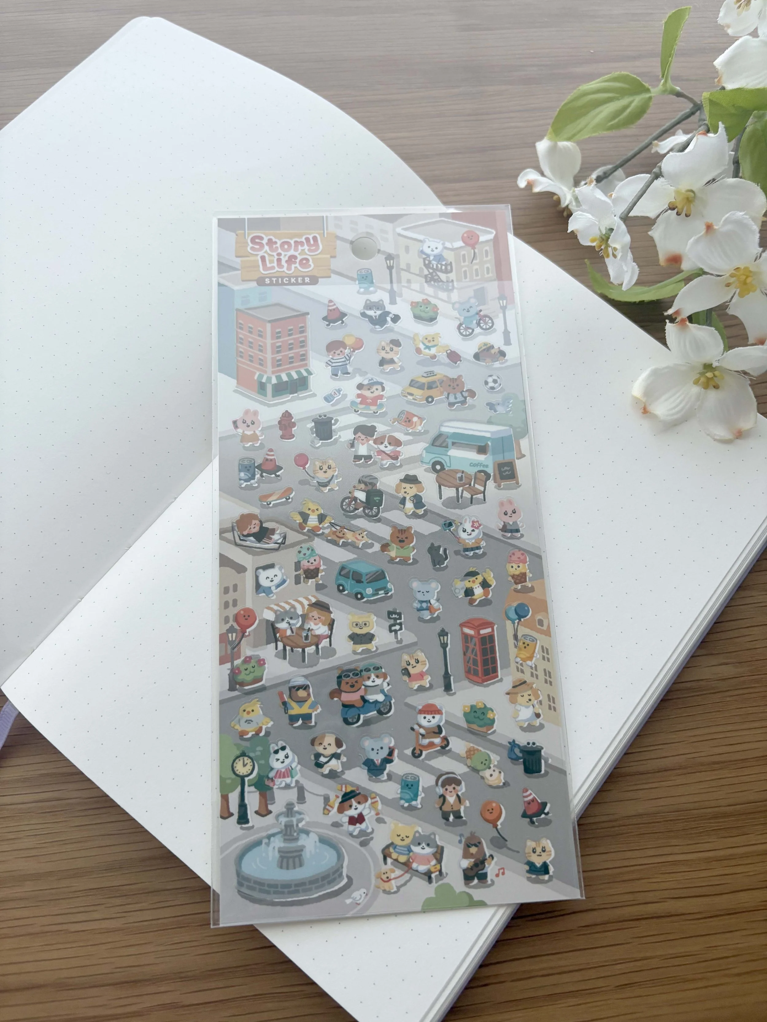 NEW Clear Planner Sticker - Story Life - City Life