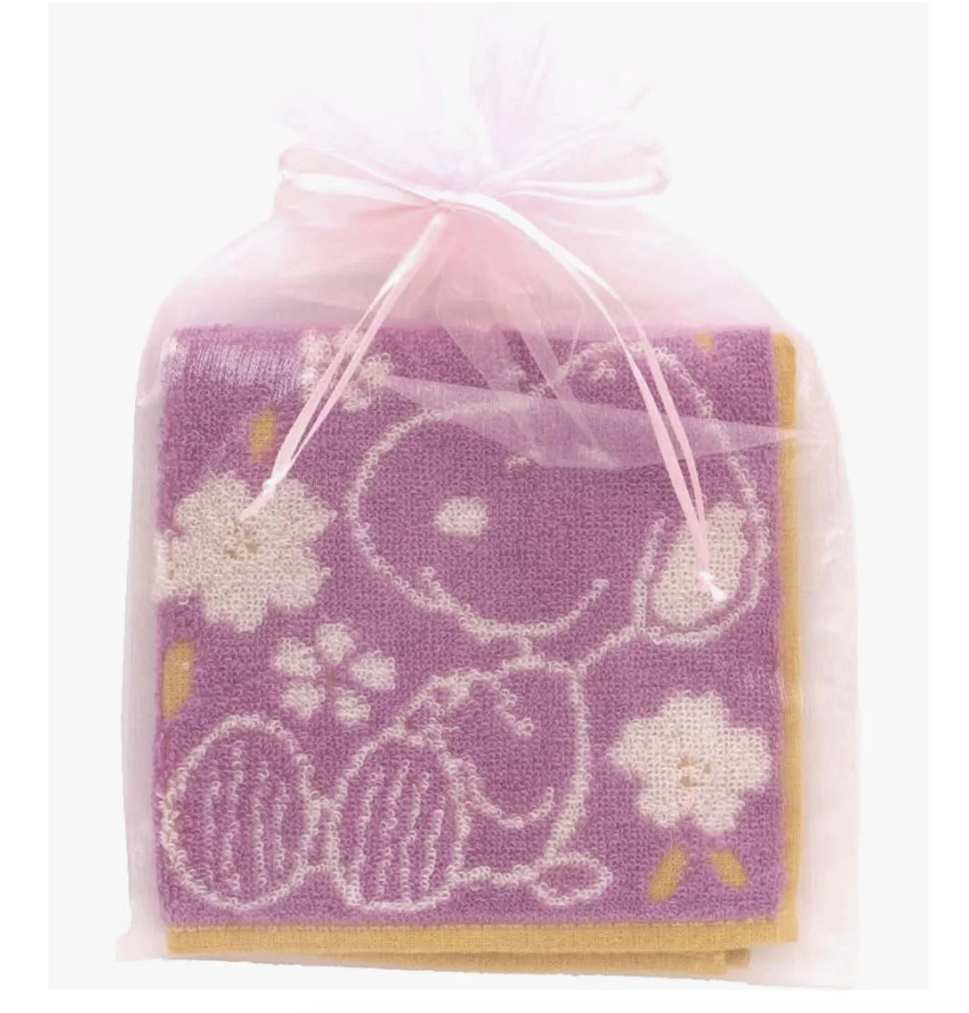 NEW Petite Cotton towel - Snoopy - Cherry Blossom - Purple/Pink