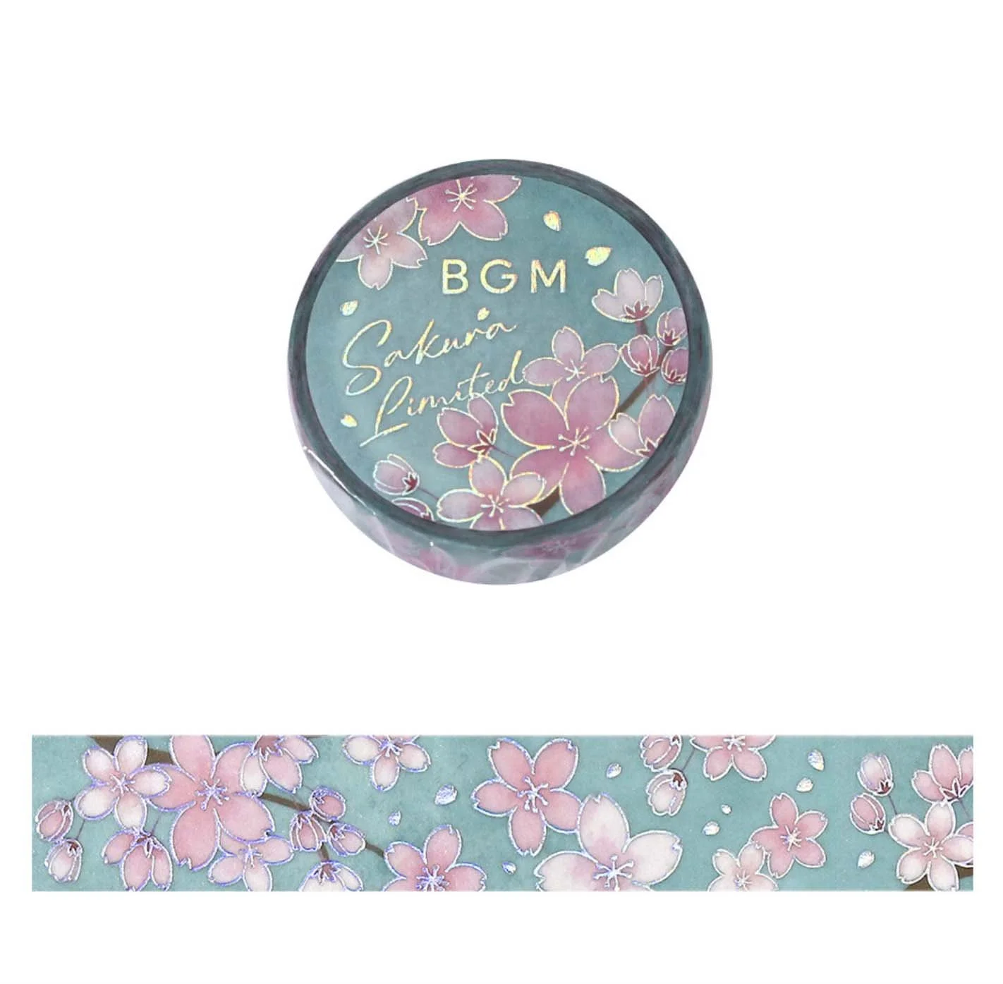 NEW BGM Washi Tape -15 mm - 2026 Spring Sakura Limited - Sakura Toki - Sakura Time