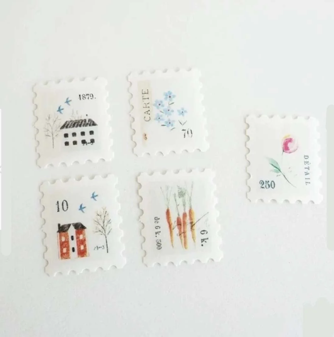 NEW YOHAKU Washi Paper Sticker Sack - Decoration Flakes - F002 Tegami / Letter - Everyday