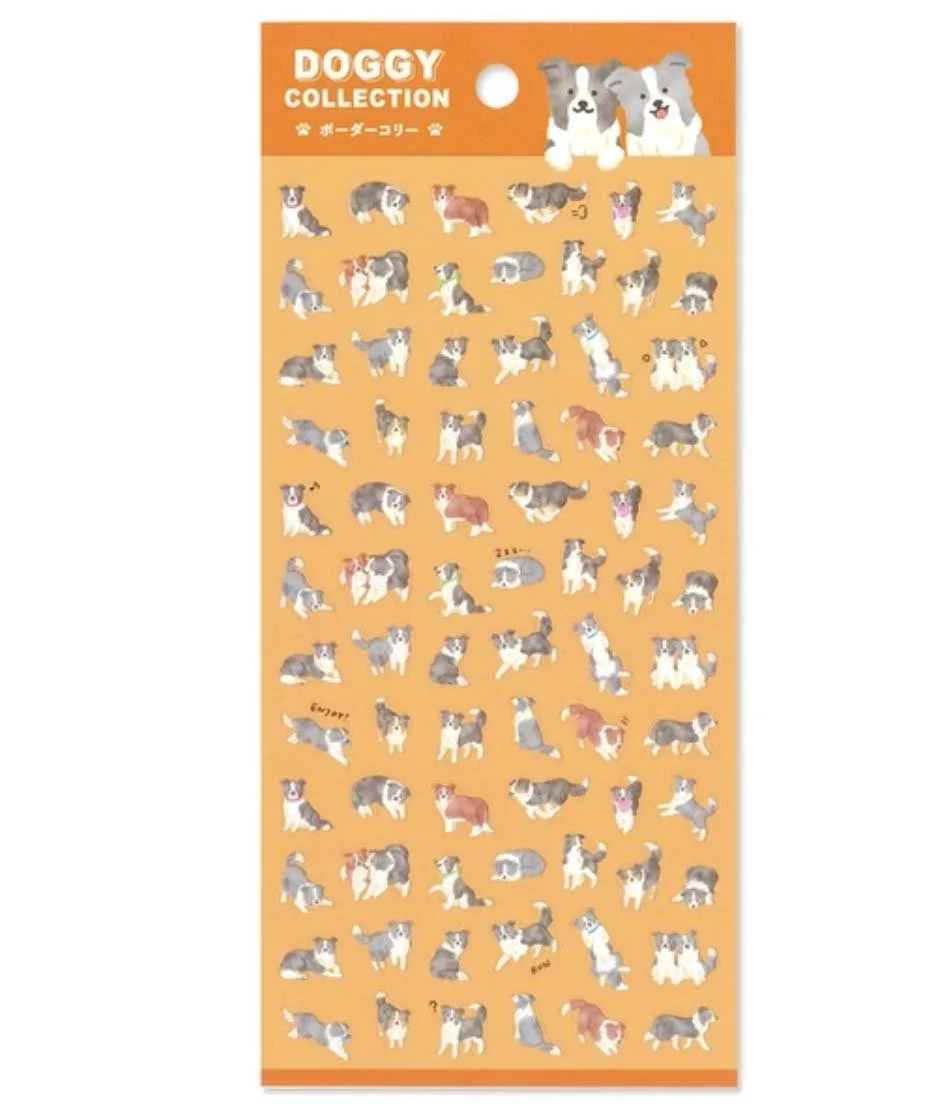 NEW Clear Mindwave Sticker - Semi-Transparent - Doggy Collection - Border Collie Dog