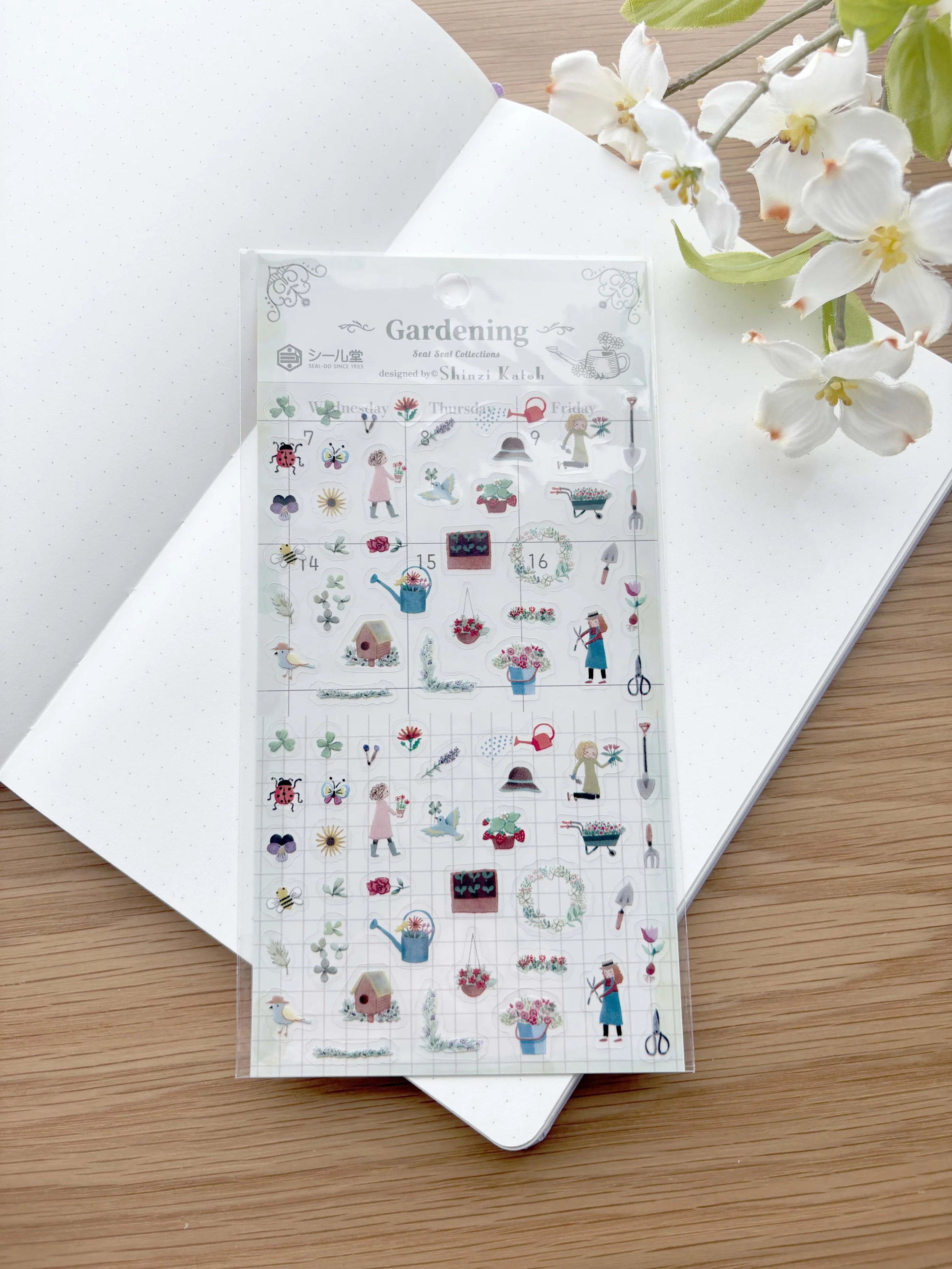 Clear Planner Stickers - Garden Days - Shinzi Katoh