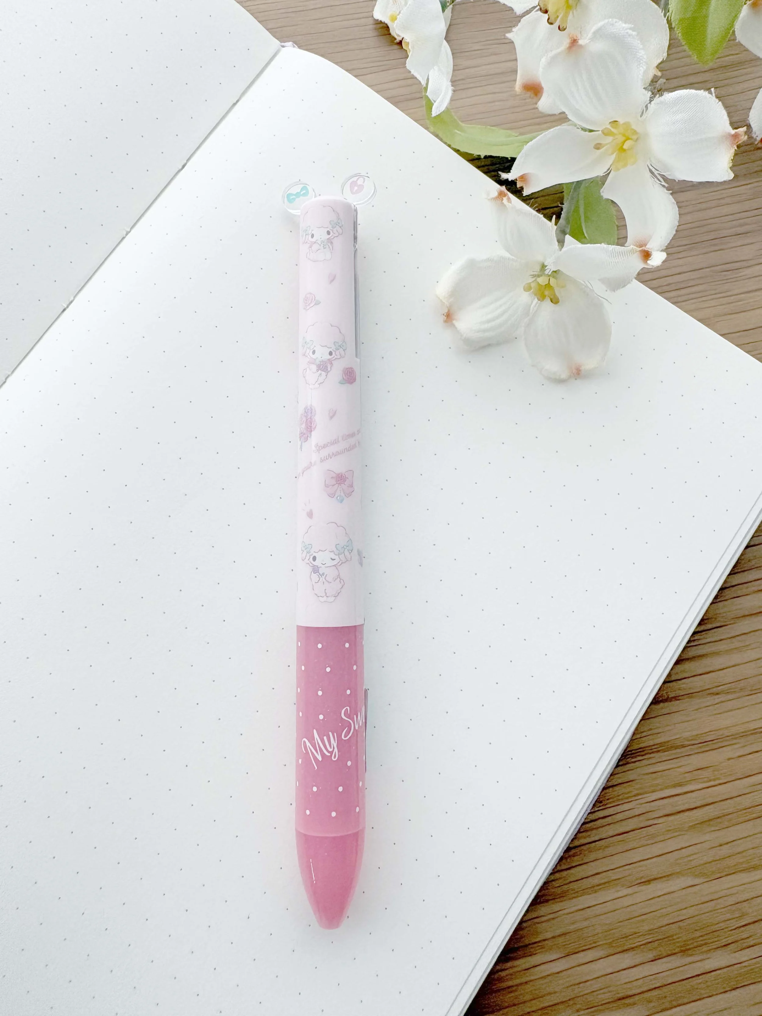 NEW 2 Color Mimi Ballpoint Ink Pen - Sanrio My Sweet Piano - Melody