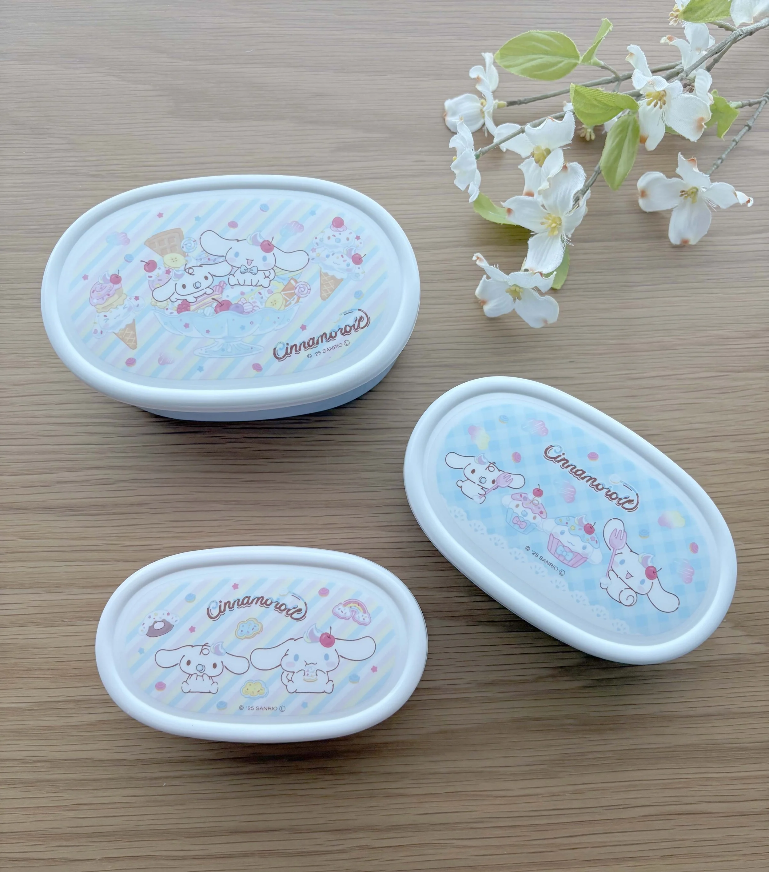 NEW Bento Box / Lunch Container Set - Sanrio Cinnamoroll Friends - 3 pc set