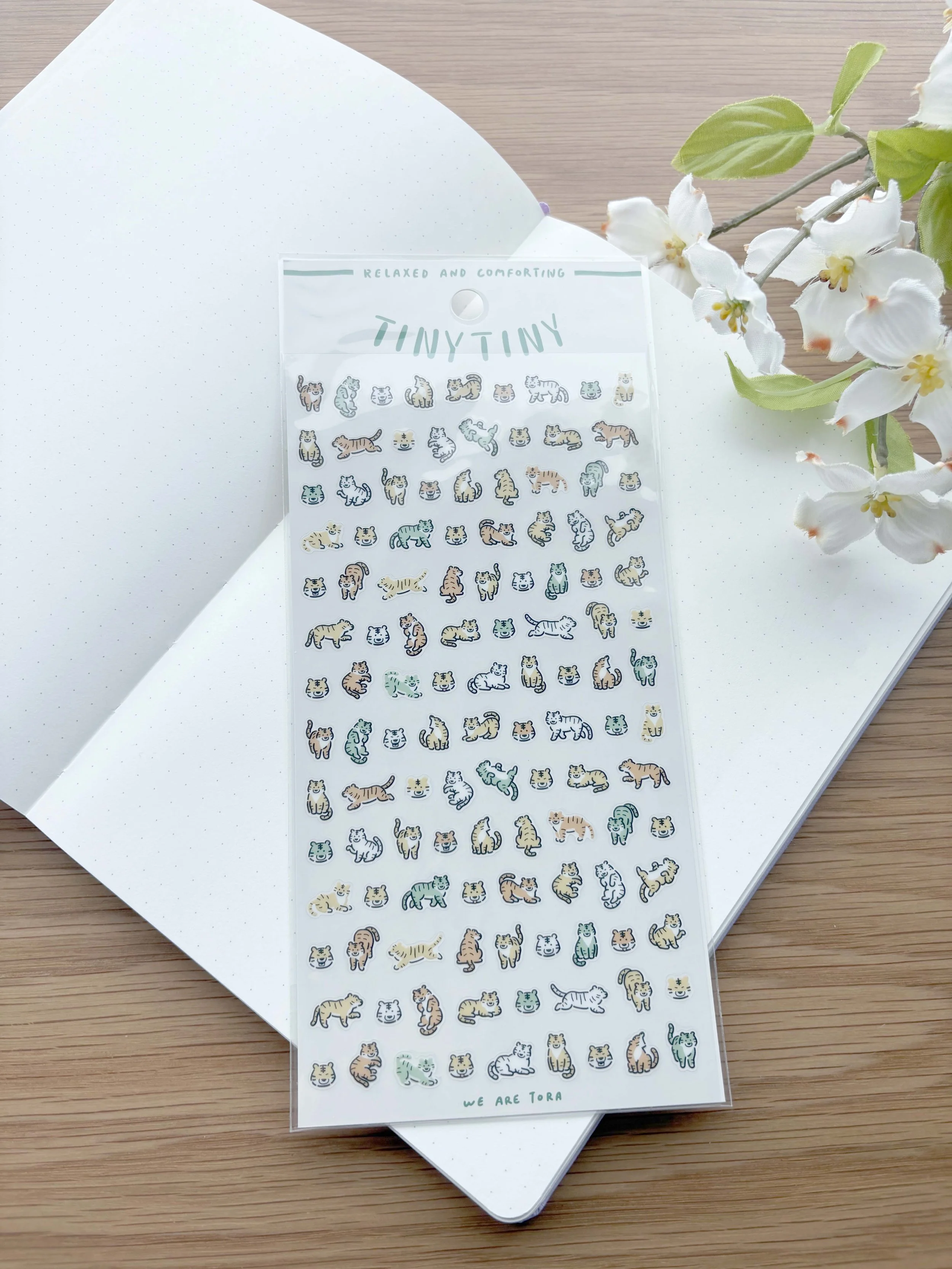 NEW Clear Planner Stickers - Tiny Tiny Tora - Tigers