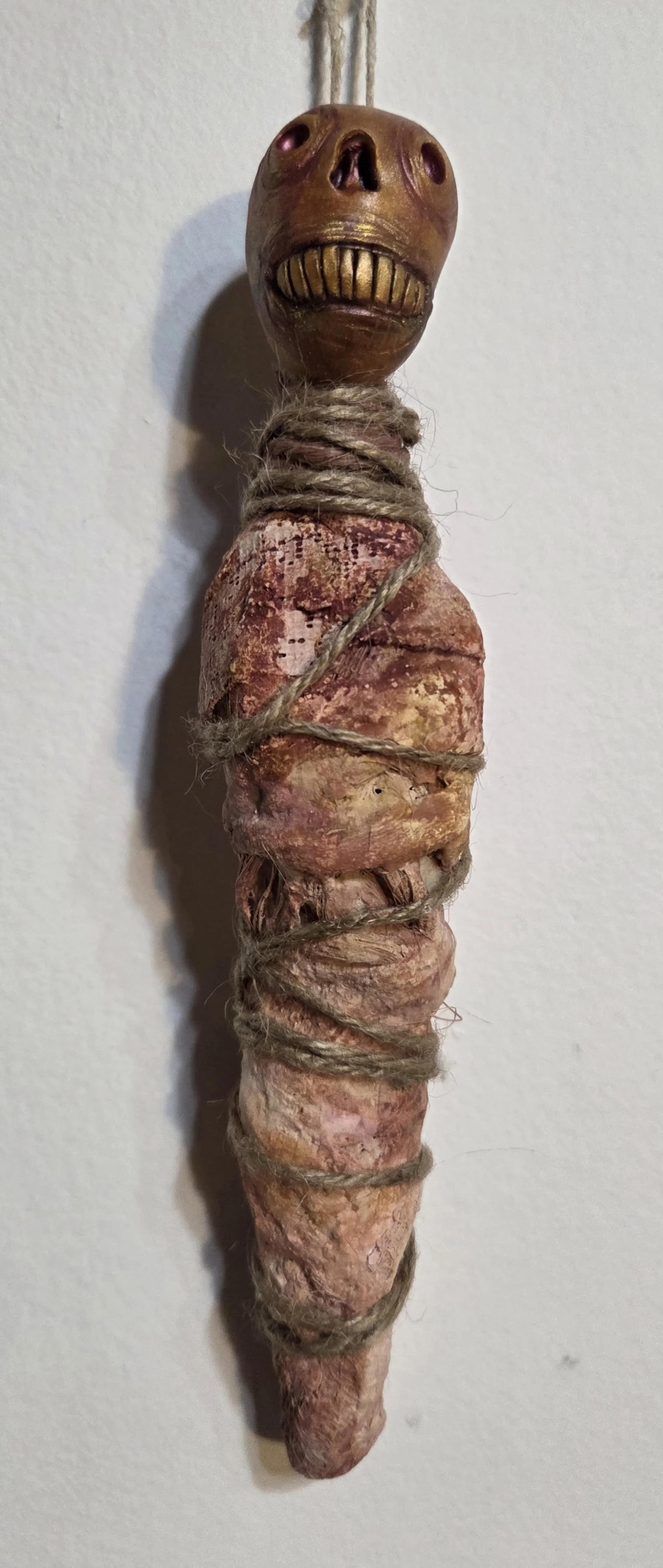 “Chrysalides” Burial Dolls
Polymer clay, plaster, paper pulp, & acrylic
9.5” tall
$55 ea.
Email oddmoddworks@gmail.com for Shipping Inquiries