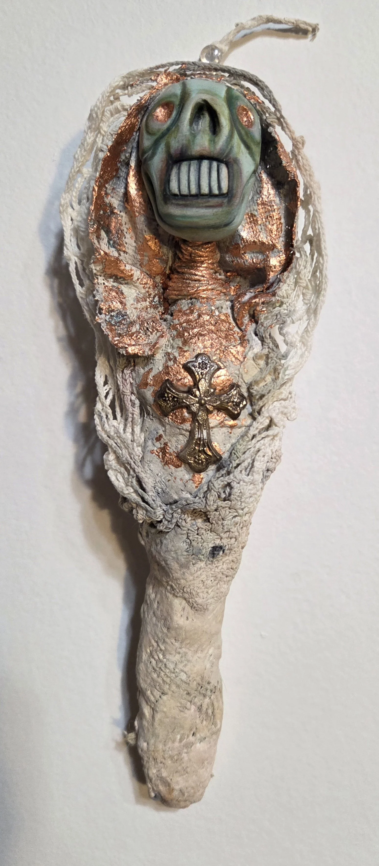 “Chrysalides” Burial Dolls
Polymer clay, plaster, paper pulp, casket hardware, & acrylic
9.5” tall
$55 ea.
Email oddmoddworks@gmail.com for Shipping Inquiries